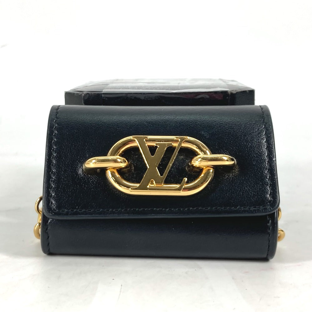 LOUIS VUITTON Other accessories M00829 leather black Chain Bijou Sac Earphone Holder LV Link