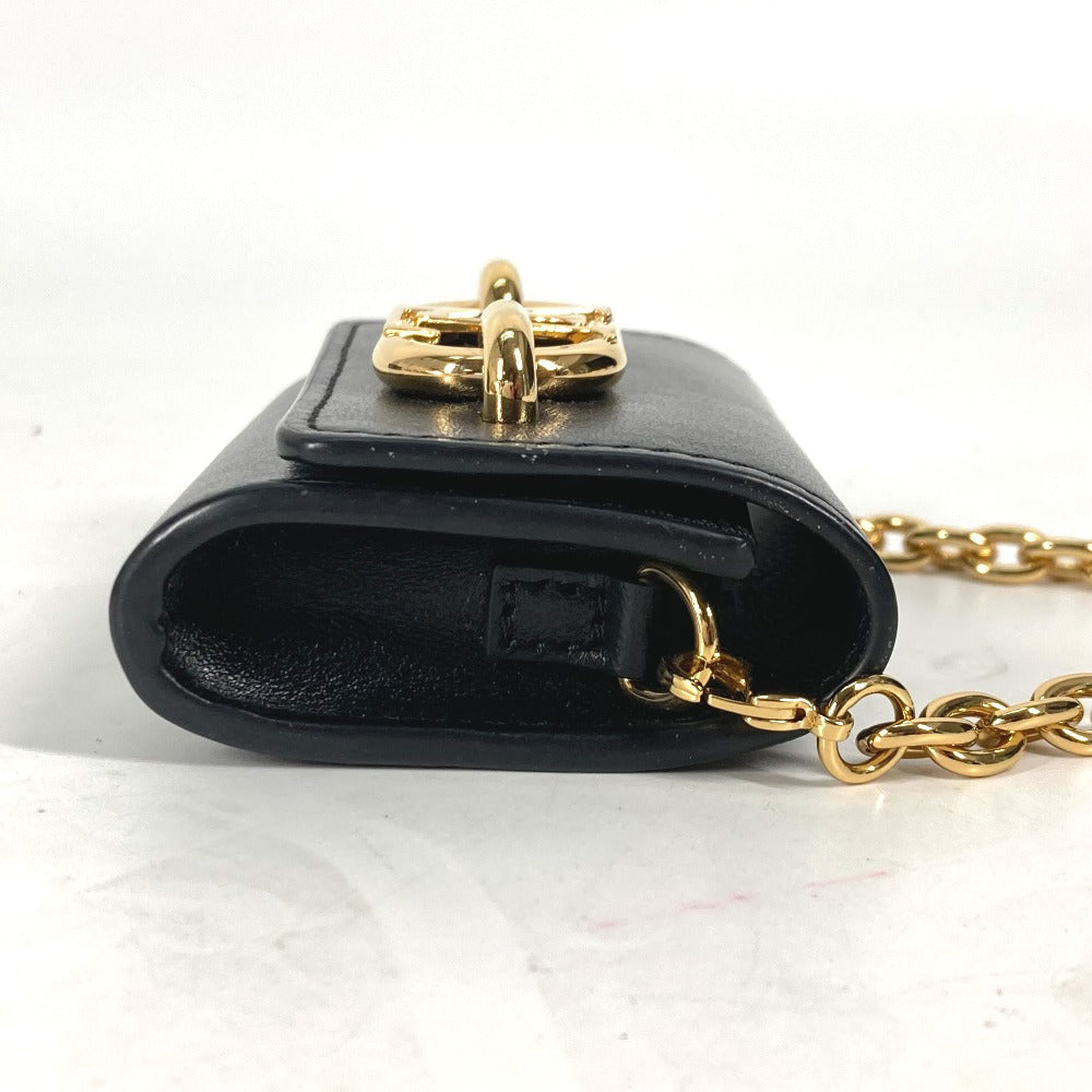 LOUIS VUITTON Other accessories M00829 leather black Chain Bijou Sac Earphone Holder LV Link