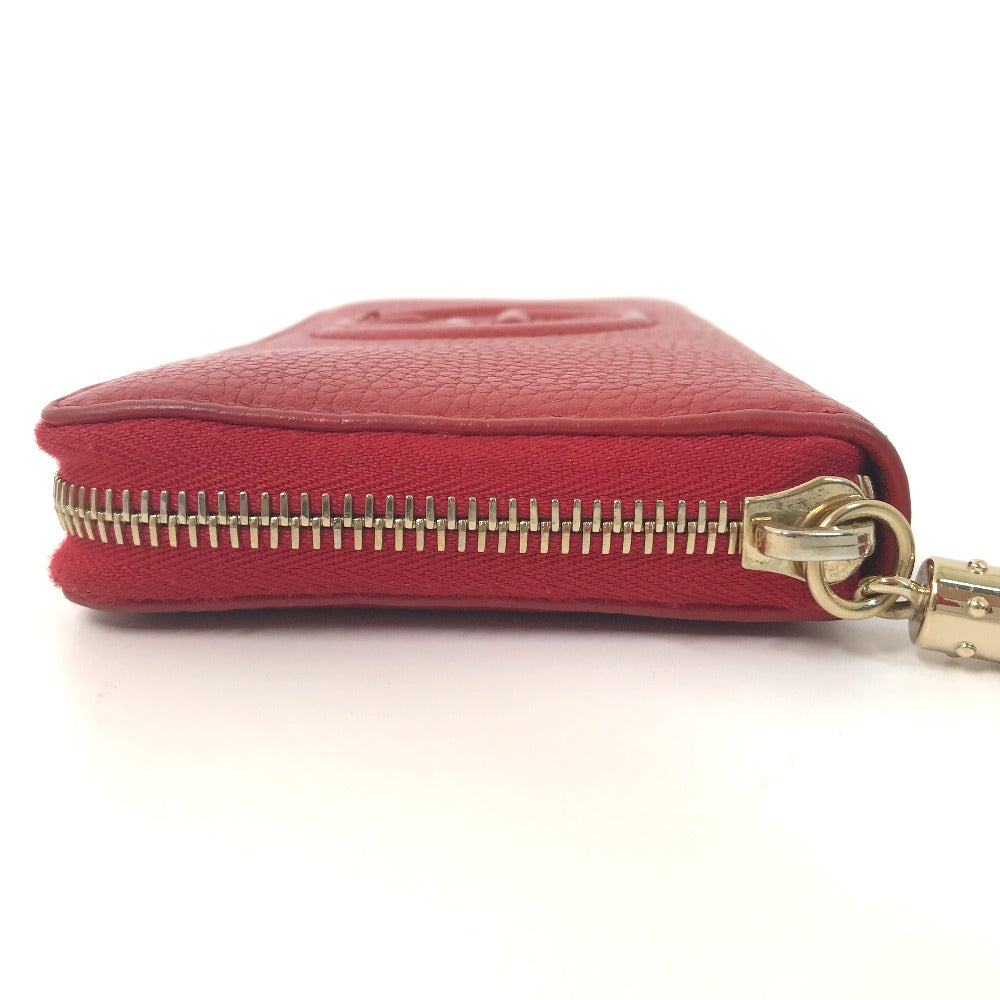 GUCCI Long Wallet Purse 598187 leather Red Long wallet with tassel GG Soho Women