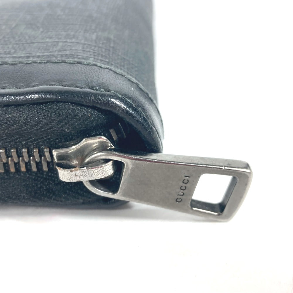 GUCCI Long Wallet Purse 322147 GG Supreme canvas, leather gray Long wallet GG Supreme mens