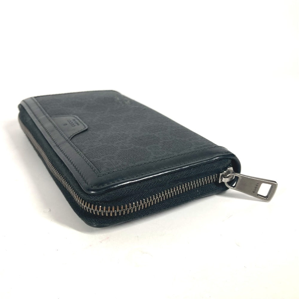 GUCCI Long Wallet Purse 322147 GG Supreme canvas, leather gray Long wallet GG Supreme mens