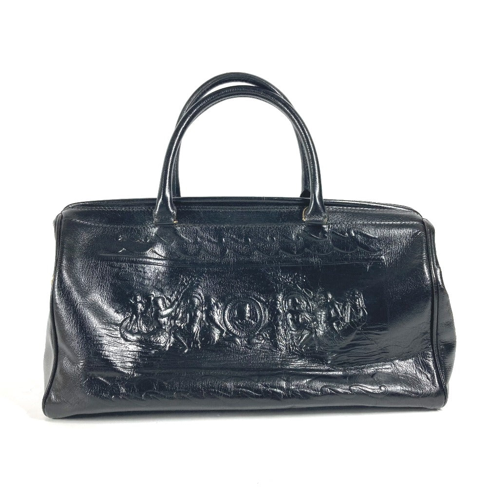FENDI Handbag leather black Doctor bag logo