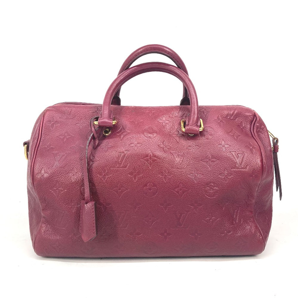 LOUIS VUITTON Shoulder Bag M40755 Monogram Ann Platt Leather wine-red Monogram Ann Platt Speedy・bandouliere30