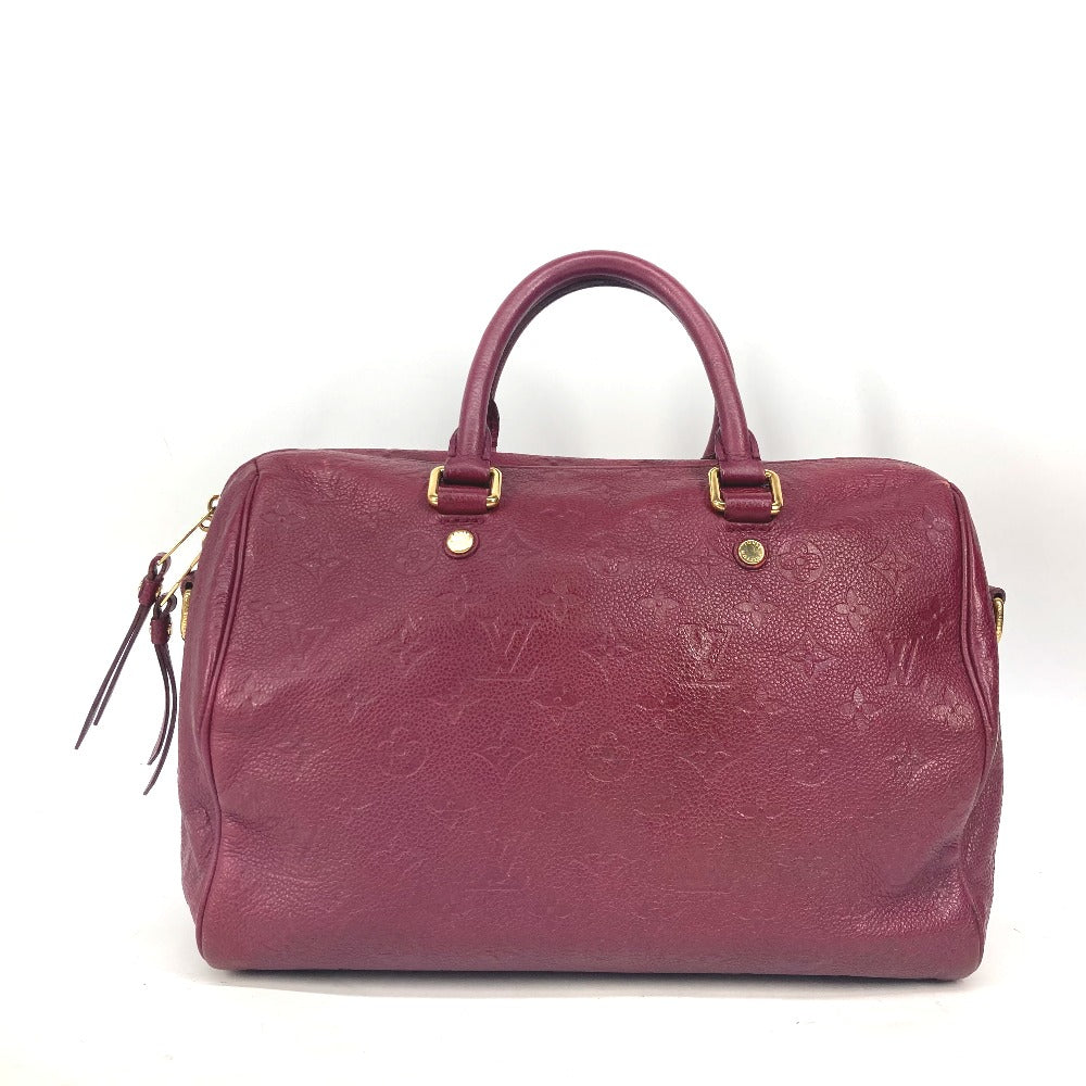 LOUIS VUITTON Shoulder Bag M40755 Monogram Ann Platt Leather wine-red Monogram Ann Platt Speedy・bandouliere30