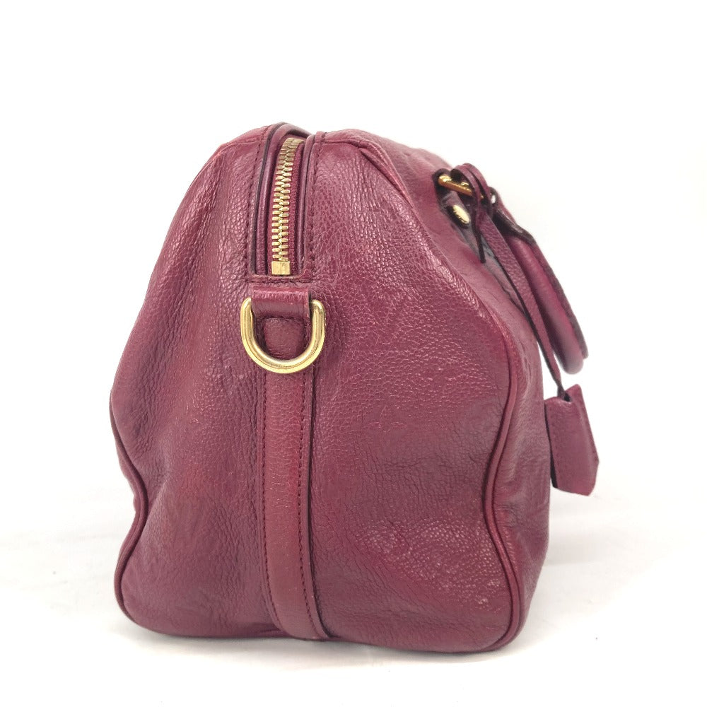 LOUIS VUITTON Shoulder Bag M40755 Monogram Ann Platt Leather wine-red Monogram Ann Platt Speedy・bandouliere30