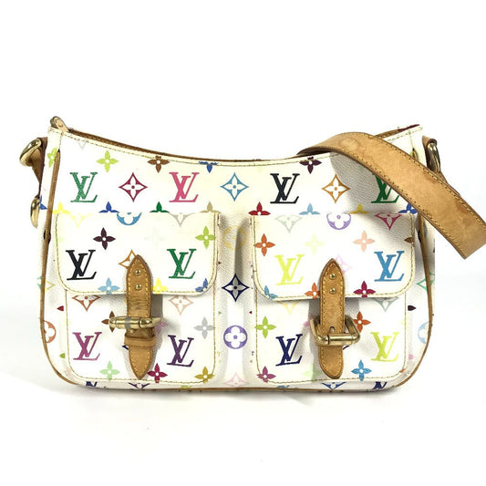 LOUIS VUITTON Shoulder Bag M40051 Monogram multicolor canvas white Monogram multicolor Lodge GM
