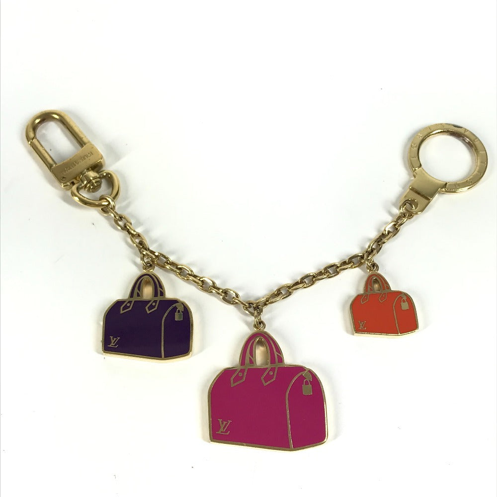 LOUIS VUITTON key ring M66985 metal gold Chain Iconic 63□14