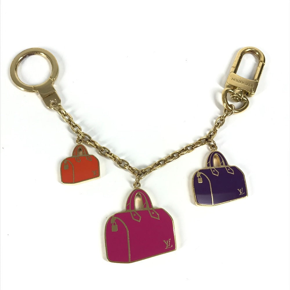 LOUIS VUITTON key ring M66985 metal gold Chain Iconic 63□14