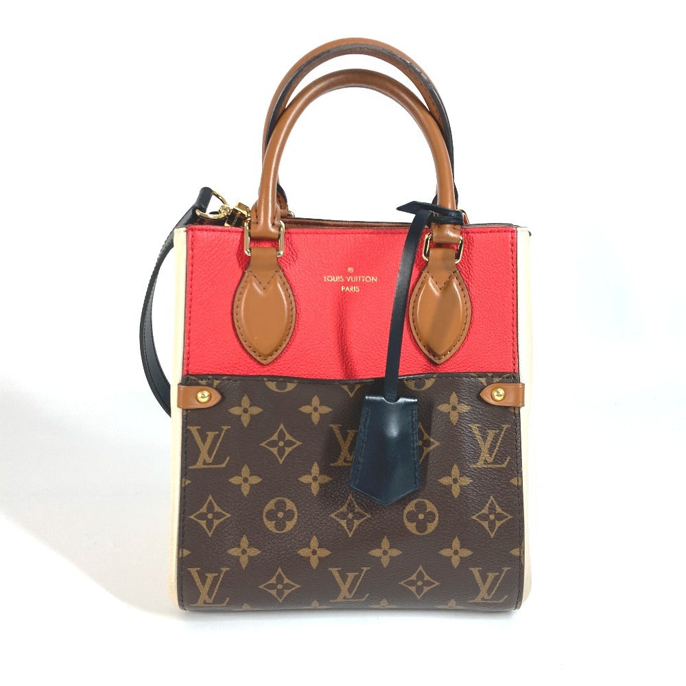 LOUIS VUITTON Tote Bag M45389 Monogram canvas, leather Red Monogram ford tote PM