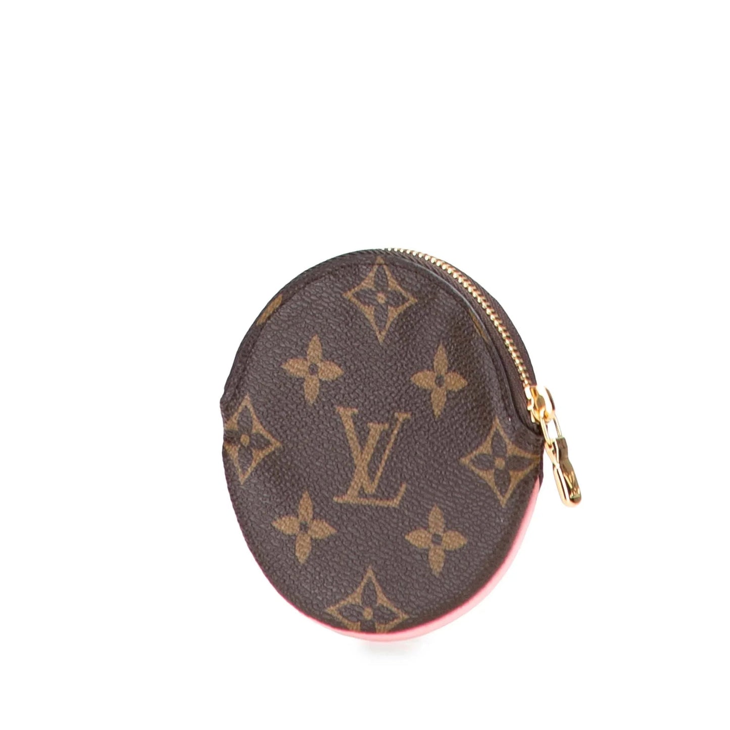 Brown Louis Vuitton Monogram Vivienne Christmas Animation Swing Ride Round Coin Purse