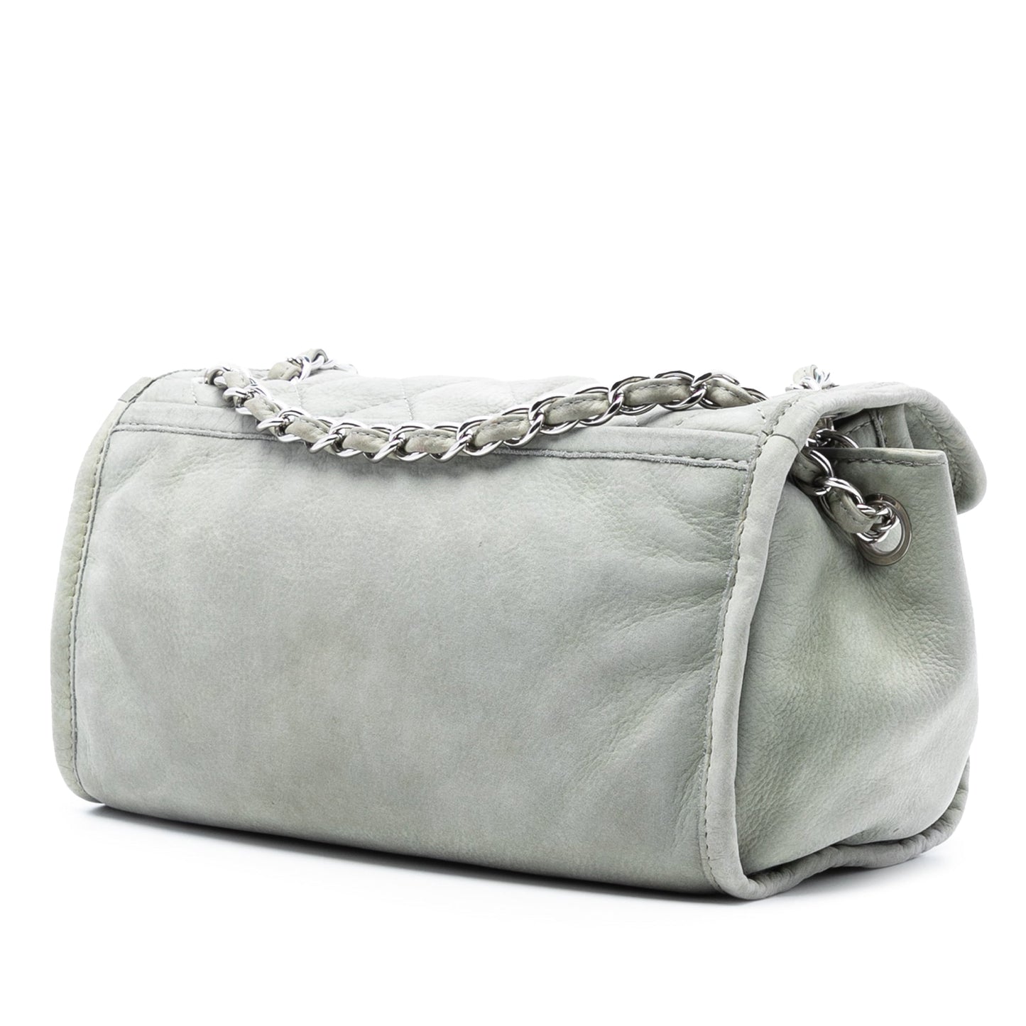 Gray Chanel Calfskin French Riviera Shoulder Bag