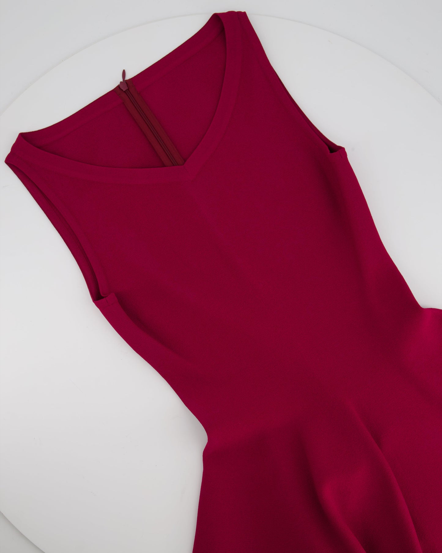 Ala•a Fuchsia Pink Sleeveless Skater Dress Size FR 38 (UK 10)
