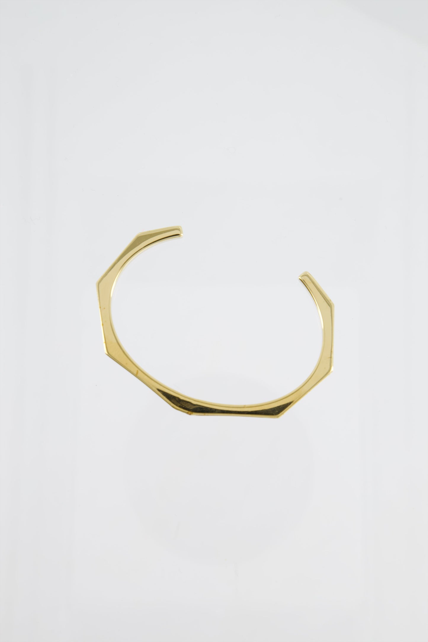 Fendi Gold Enamel Hexagonal Baguette Bracelet with Purple Enamel Detail Size M