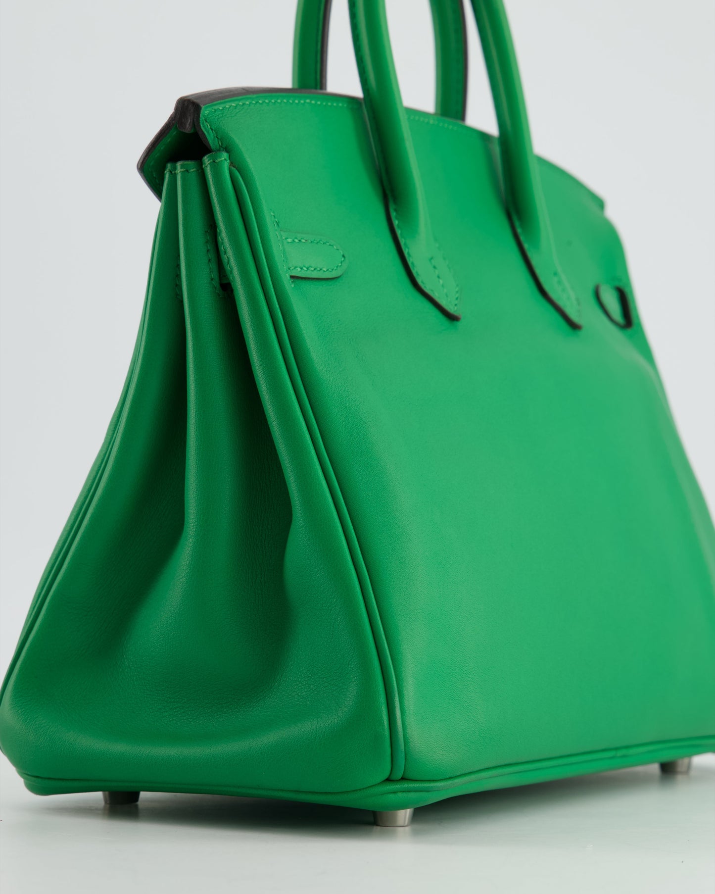 *FIRE PRICE* Herm�s Birkin 25 Retourne Bag in Bamboo Swift Leather with Palladium Hardware Bag