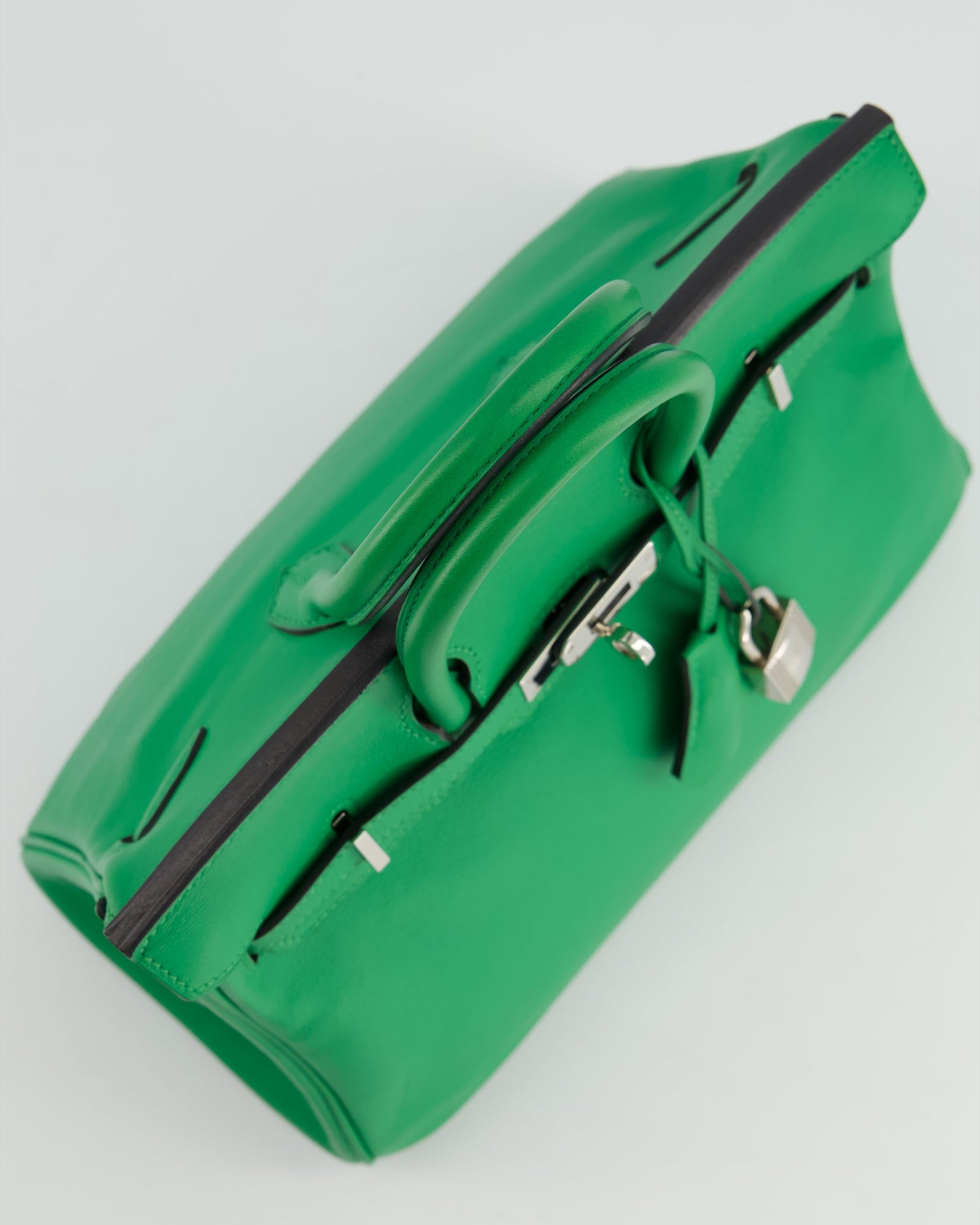 *FIRE PRICE* Herm�s Birkin 25 Retourne Bag in Bamboo Swift Leather with Palladium Hardware Bag
