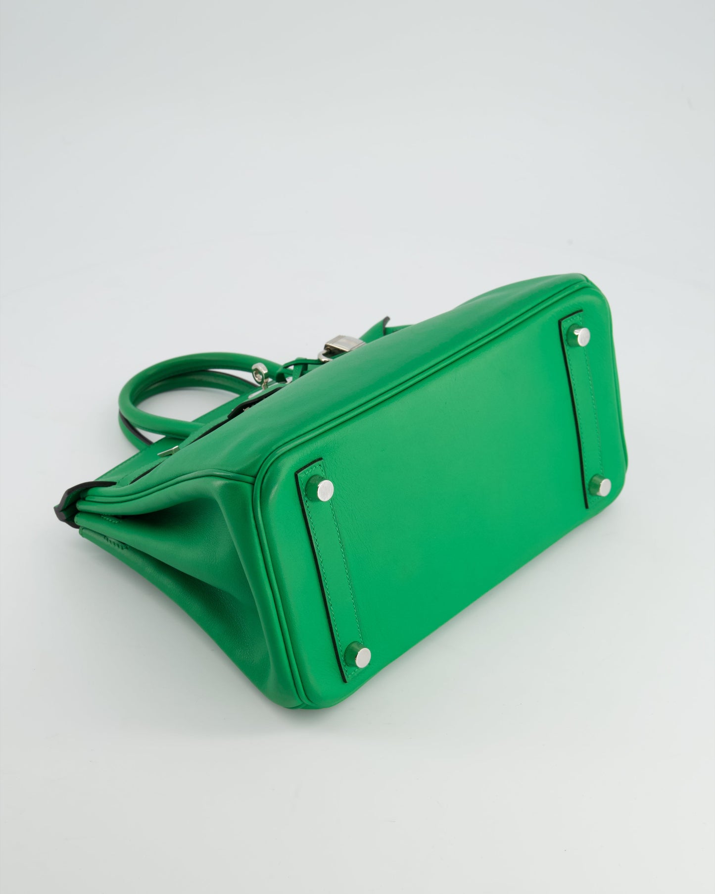 *FIRE PRICE* Herm�s Birkin 25 Retourne Bag in Bamboo Swift Leather with Palladium Hardware Bag