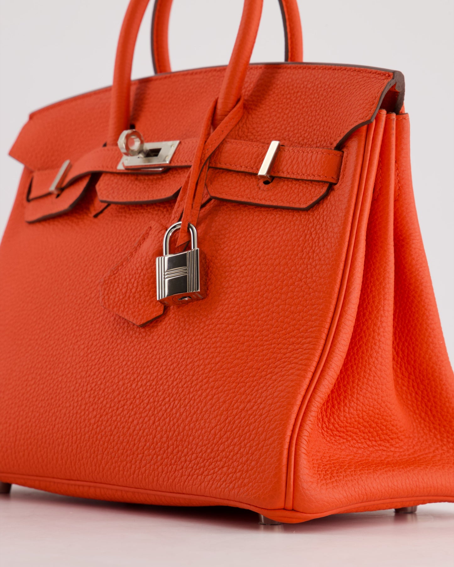 Herm�s Birkin 25 Retourne Bag in Capucine Togo Leather and Palladium Hardware