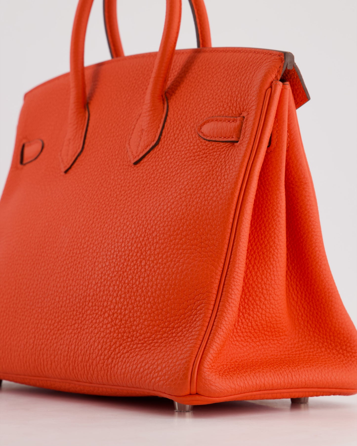 Herm�s Birkin 25 Retourne Bag in Capucine Togo Leather and Palladium Hardware
