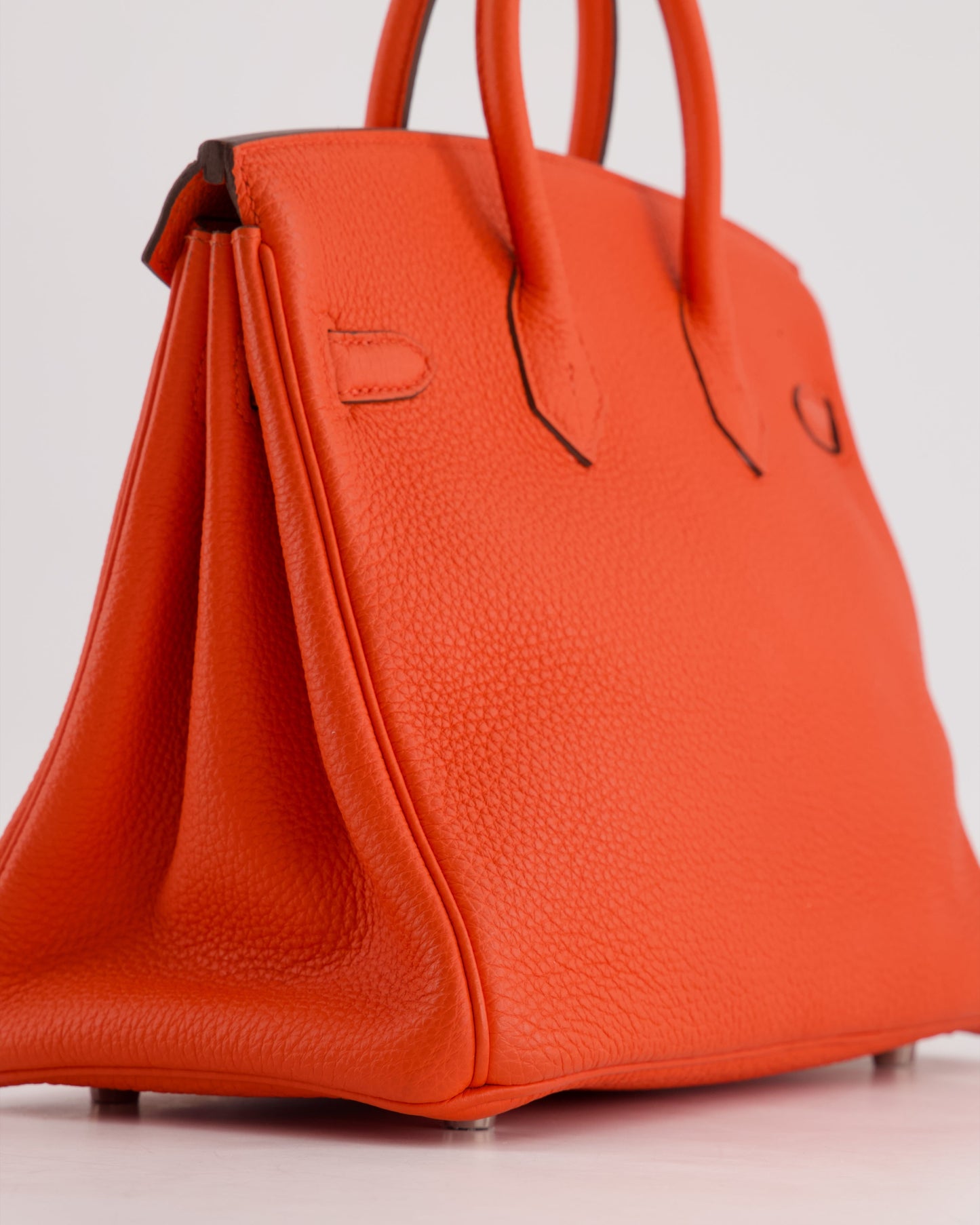 Herm�s Birkin 25 Retourne Bag in Capucine Togo Leather and Palladium Hardware