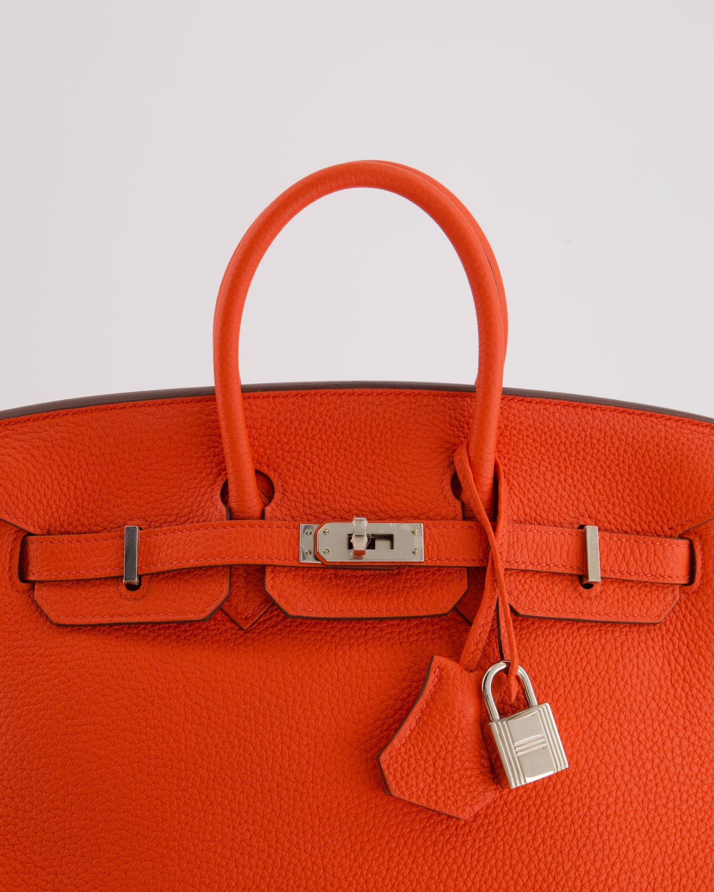 Herm�s Birkin 25 Retourne Bag in Capucine Togo Leather and Palladium Hardware