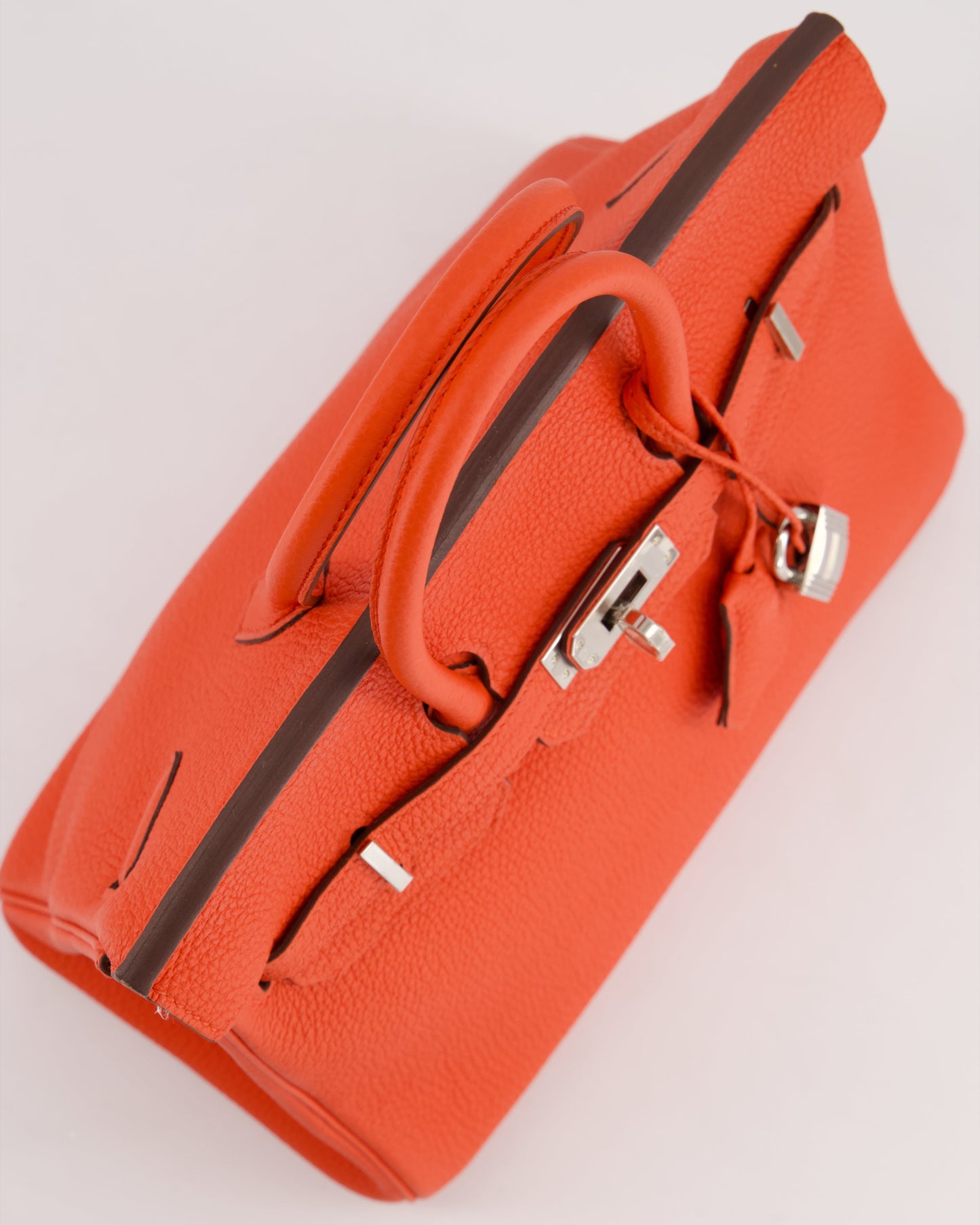 Herm�s Birkin 25 Retourne Bag in Capucine Togo Leather and Palladium Hardware