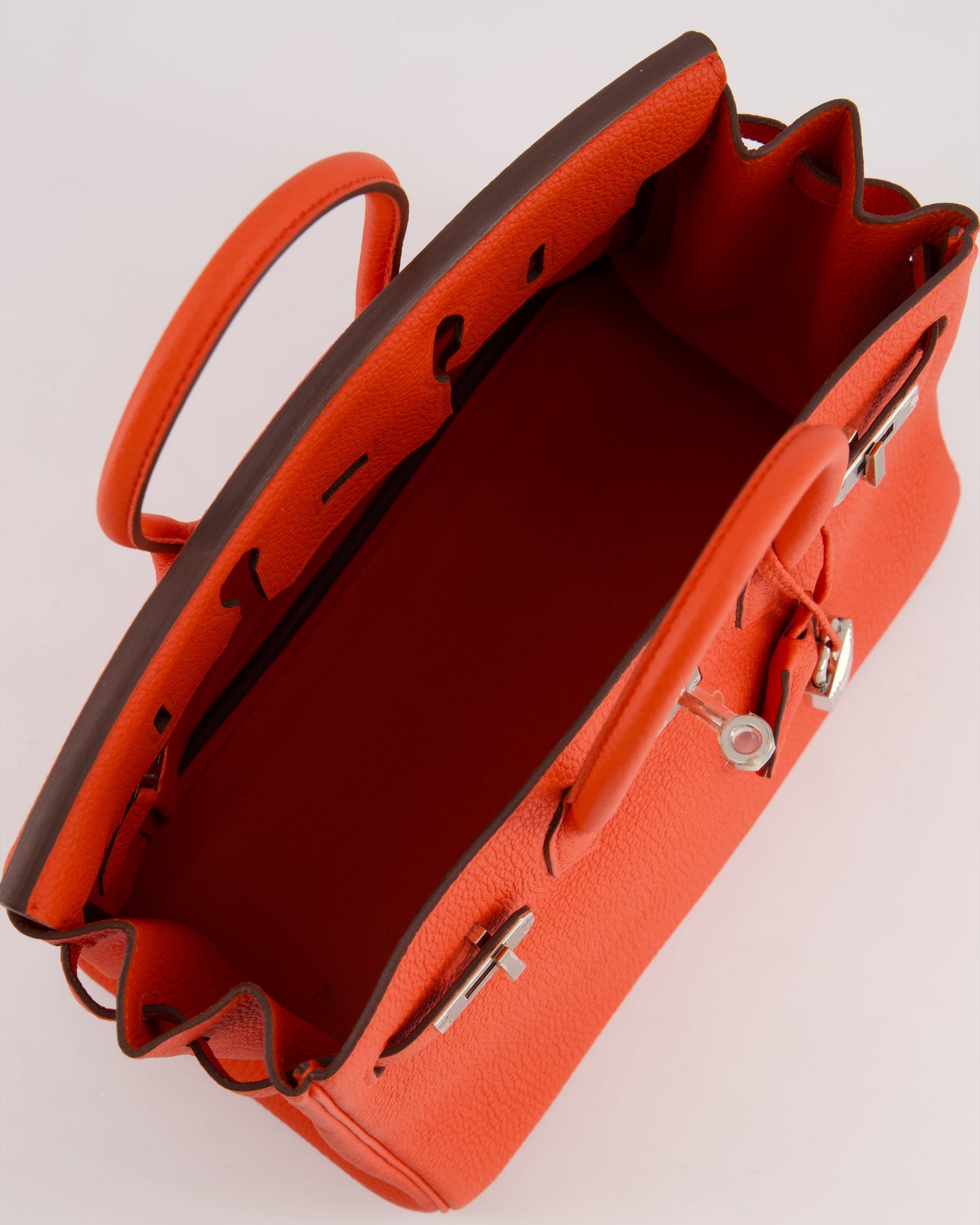 Herm�s Birkin 25 Retourne Bag in Capucine Togo Leather and Palladium Hardware