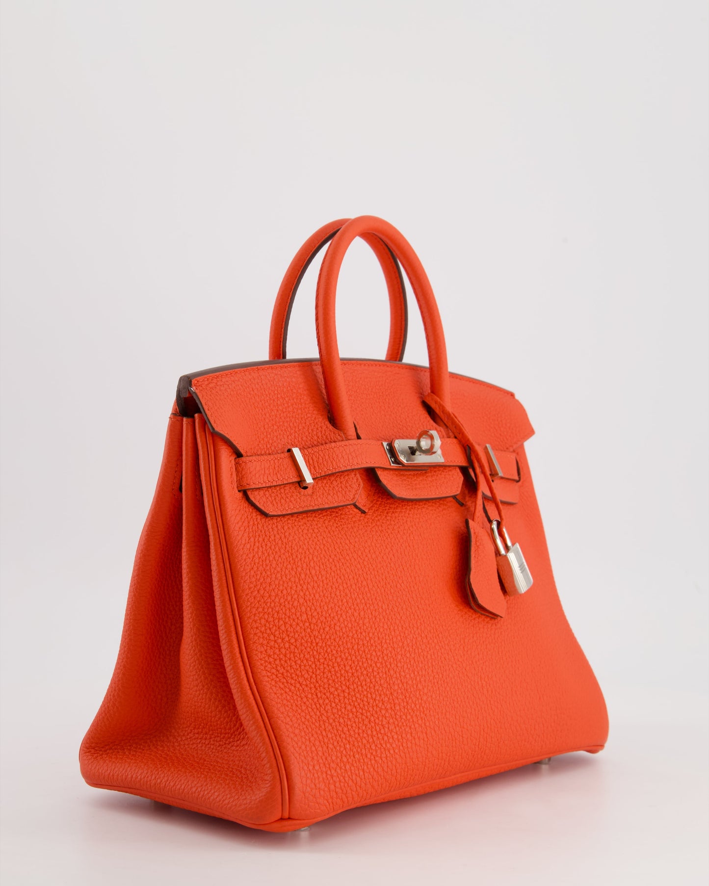 Herm�s Birkin 25 Retourne Bag in Capucine Togo Leather and Palladium Hardware