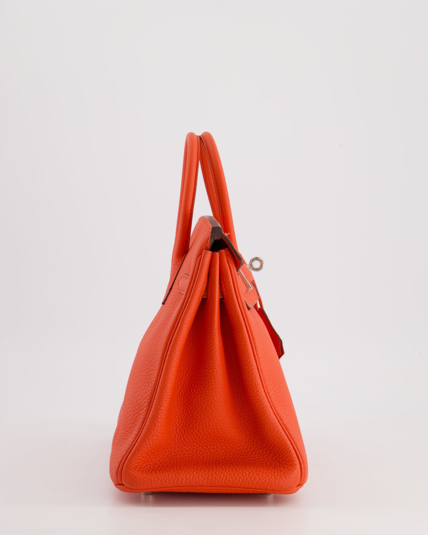 Herm�s Birkin 25 Retourne Bag in Capucine Togo Leather and Palladium Hardware