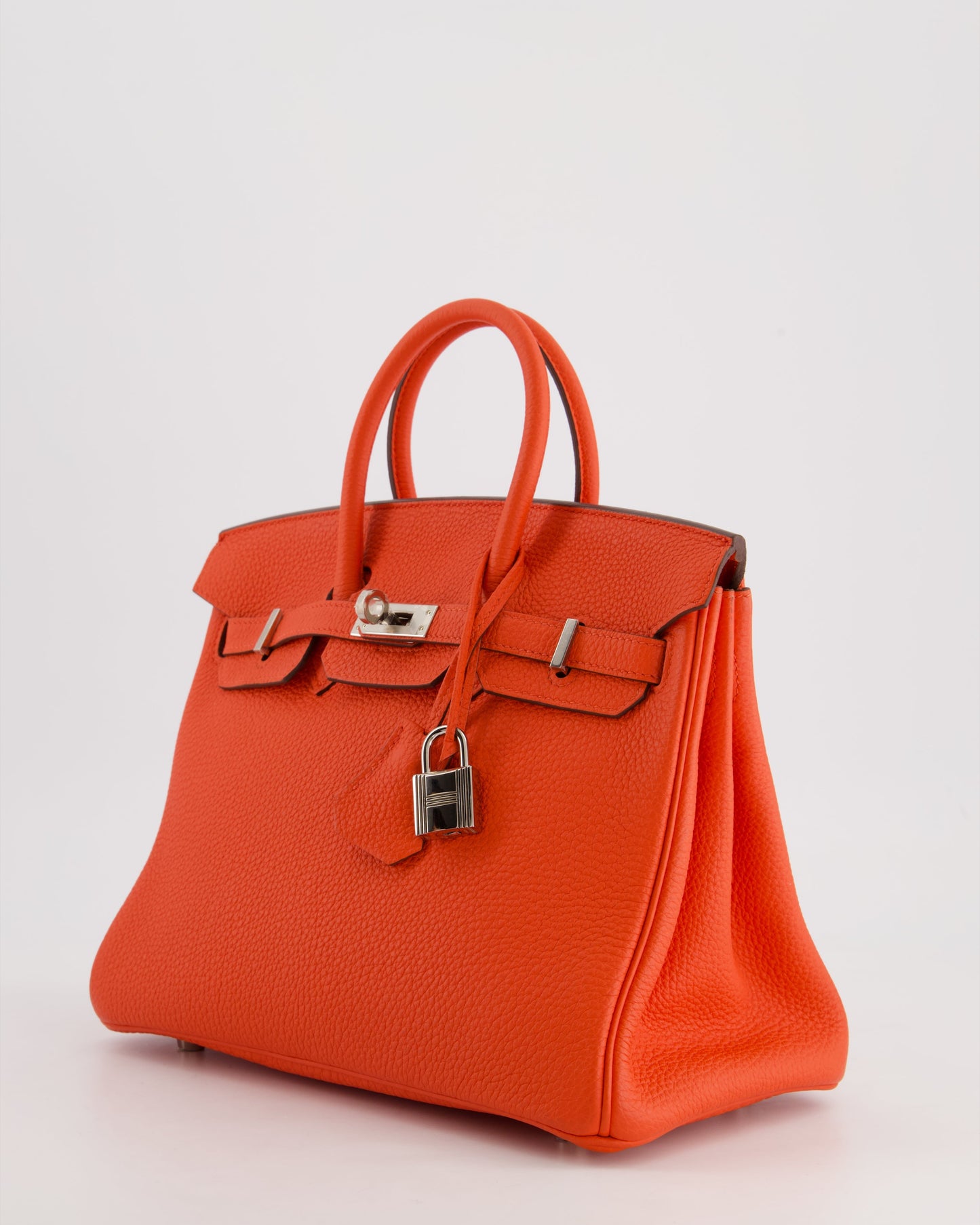 Herm�s Birkin 25 Retourne Bag in Capucine Togo Leather and Palladium Hardware