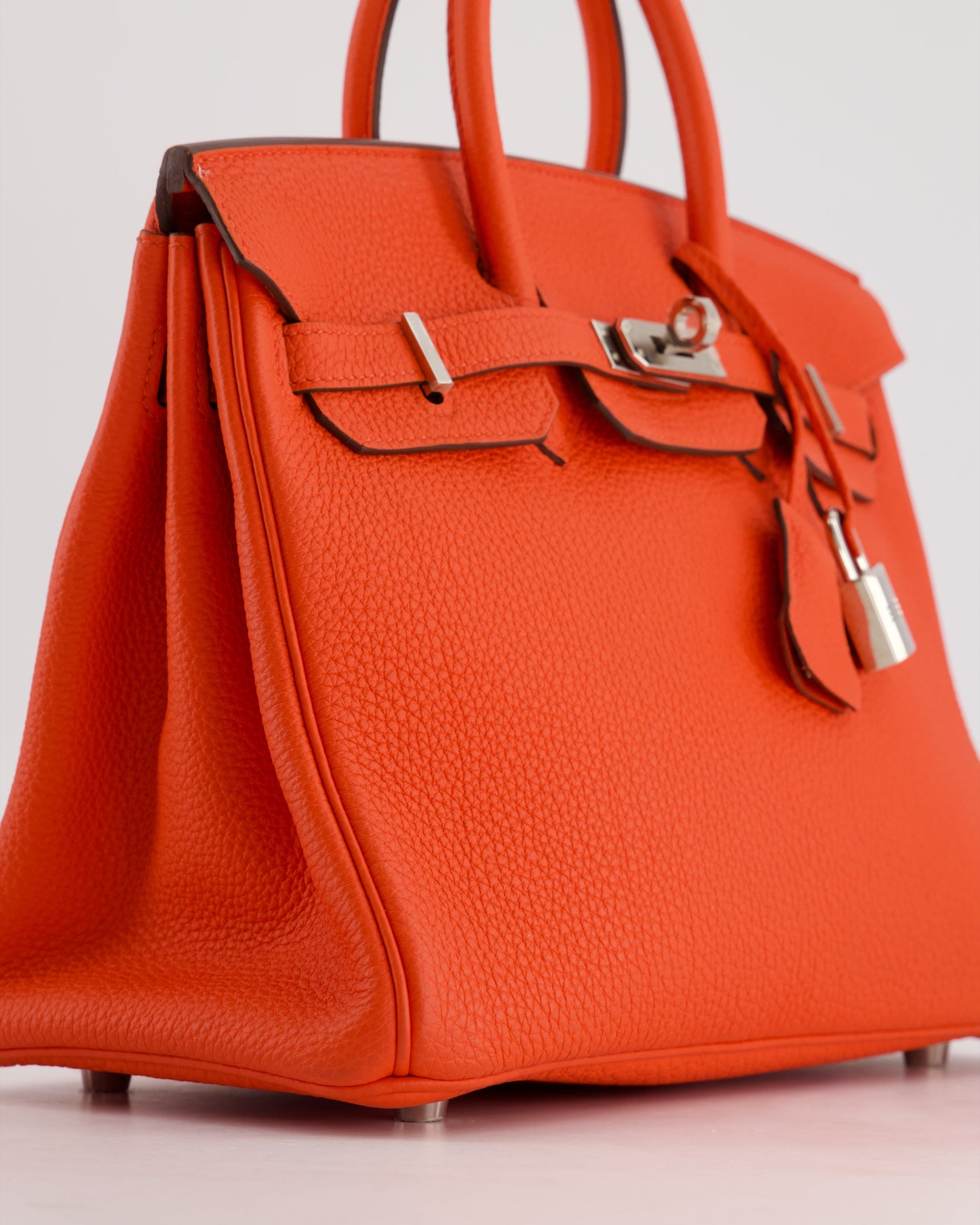 Herm�s Birkin 25 Retourne Bag in Capucine Togo Leather and Palladium Hardware