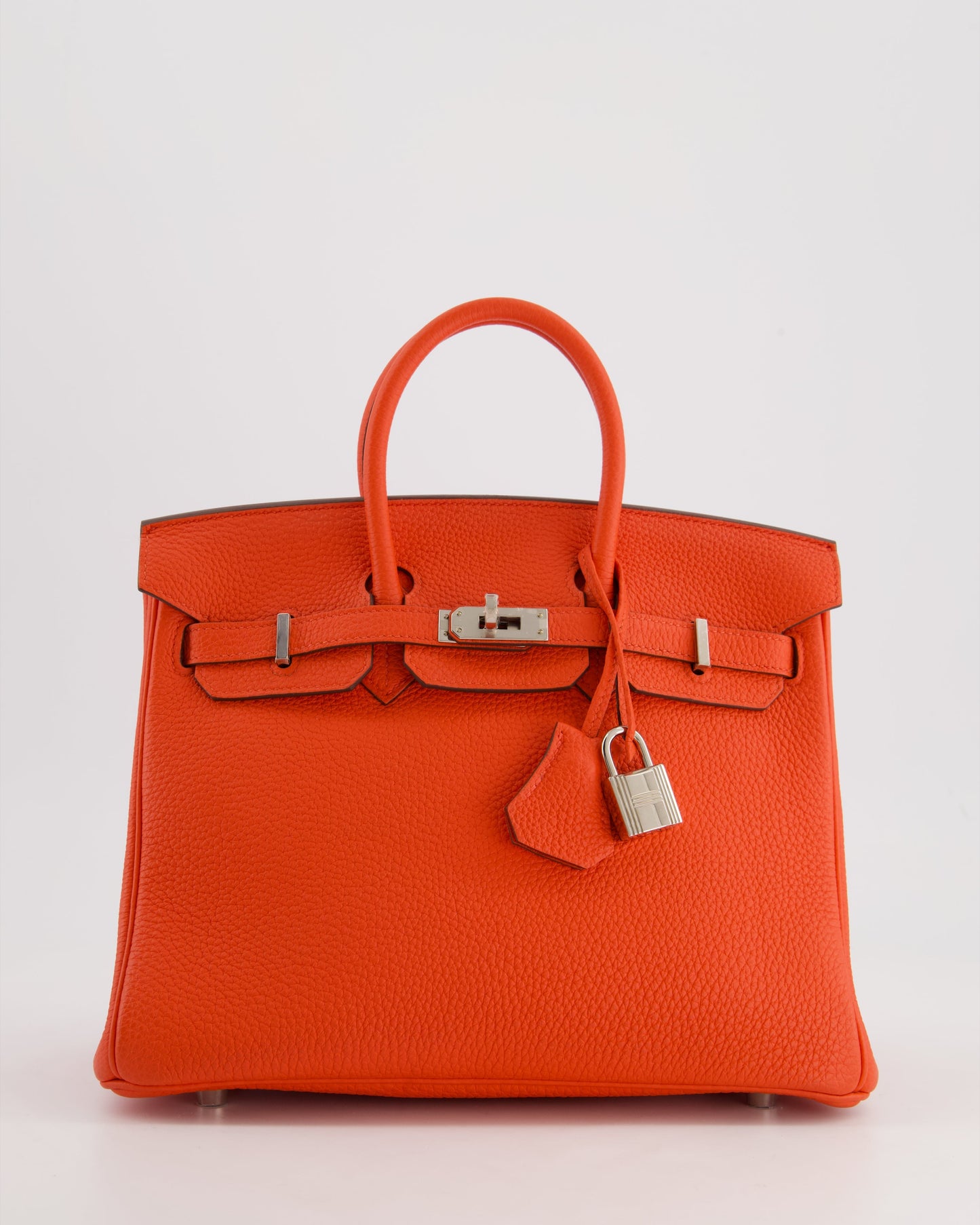 Herm�s Birkin 25 Retourne Bag in Capucine Togo Leather and Palladium Hardware