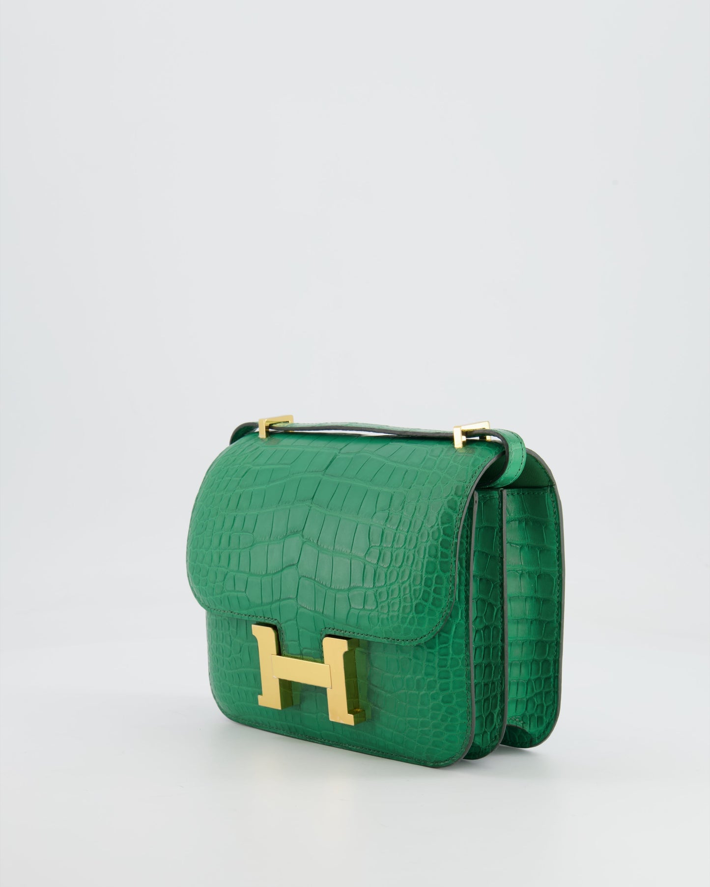 *STORE FRESH* Hermès Constance III 18 Bag in Cactus Alligator Mississippiensis Leather with Gold Hardware