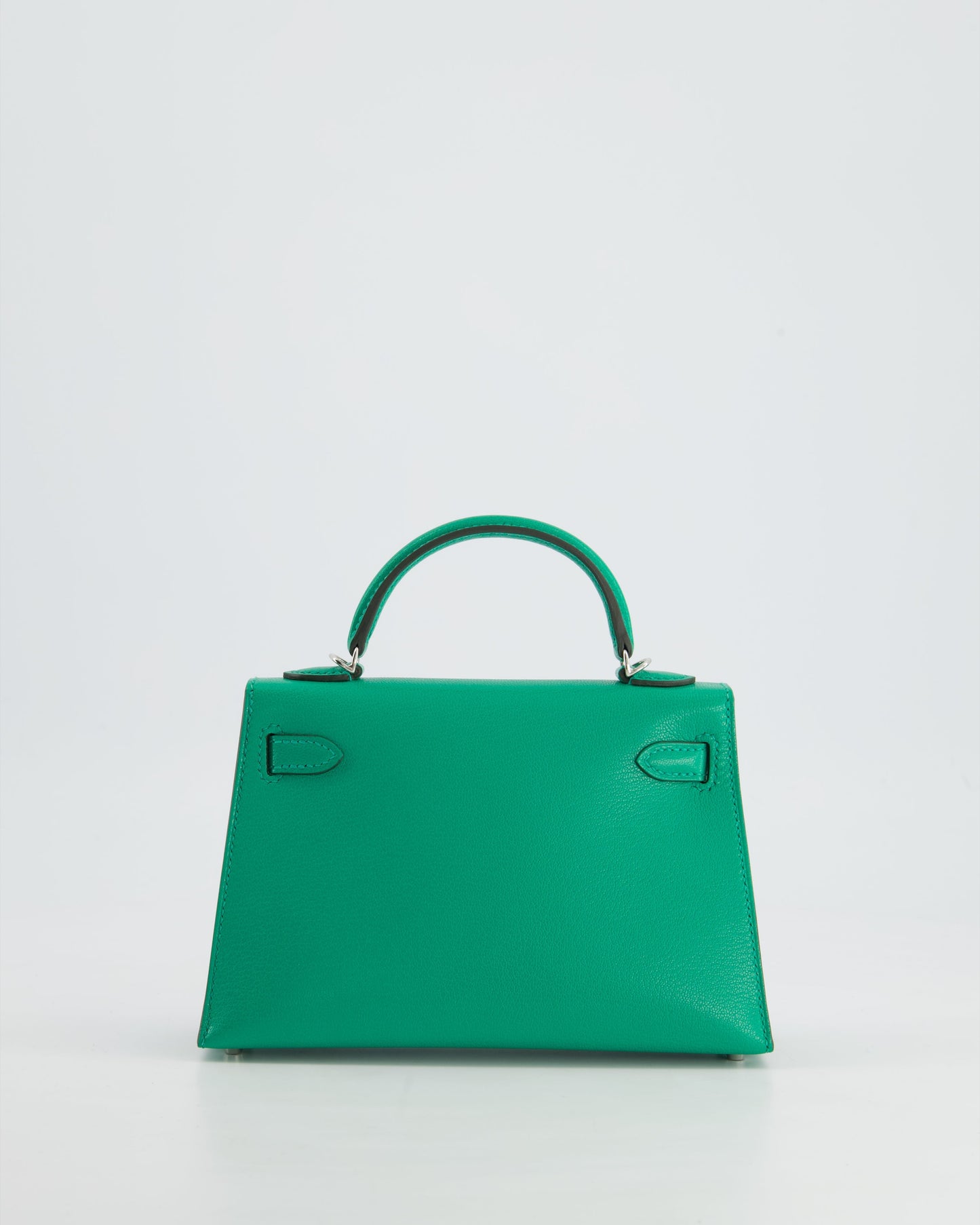 *SUPER HOT* Herm�s Mini Kelly II 20 Bag in Menthe Ch�vre Chamkila Leather with Palladium Hardware