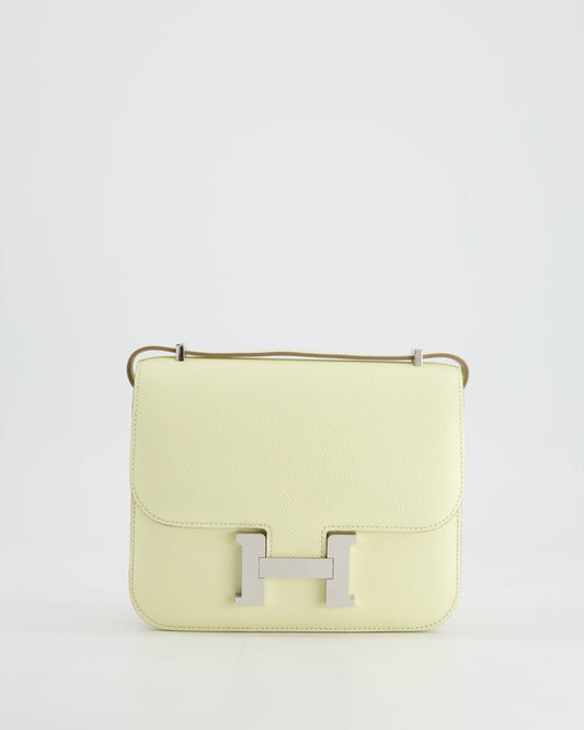 *NEW COLOUR* Hermès Constance III 18 Miroir Bag in Jaune Milton Epsom Leather with Palladium Hardware