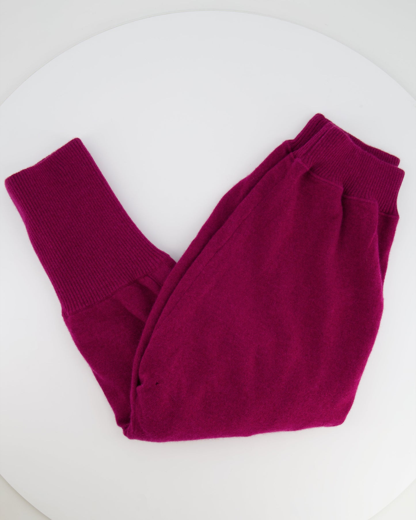 Chanel Raspberry Pink Capri Tro rs with White Stripes Detail Size FR 38 (UK 10)