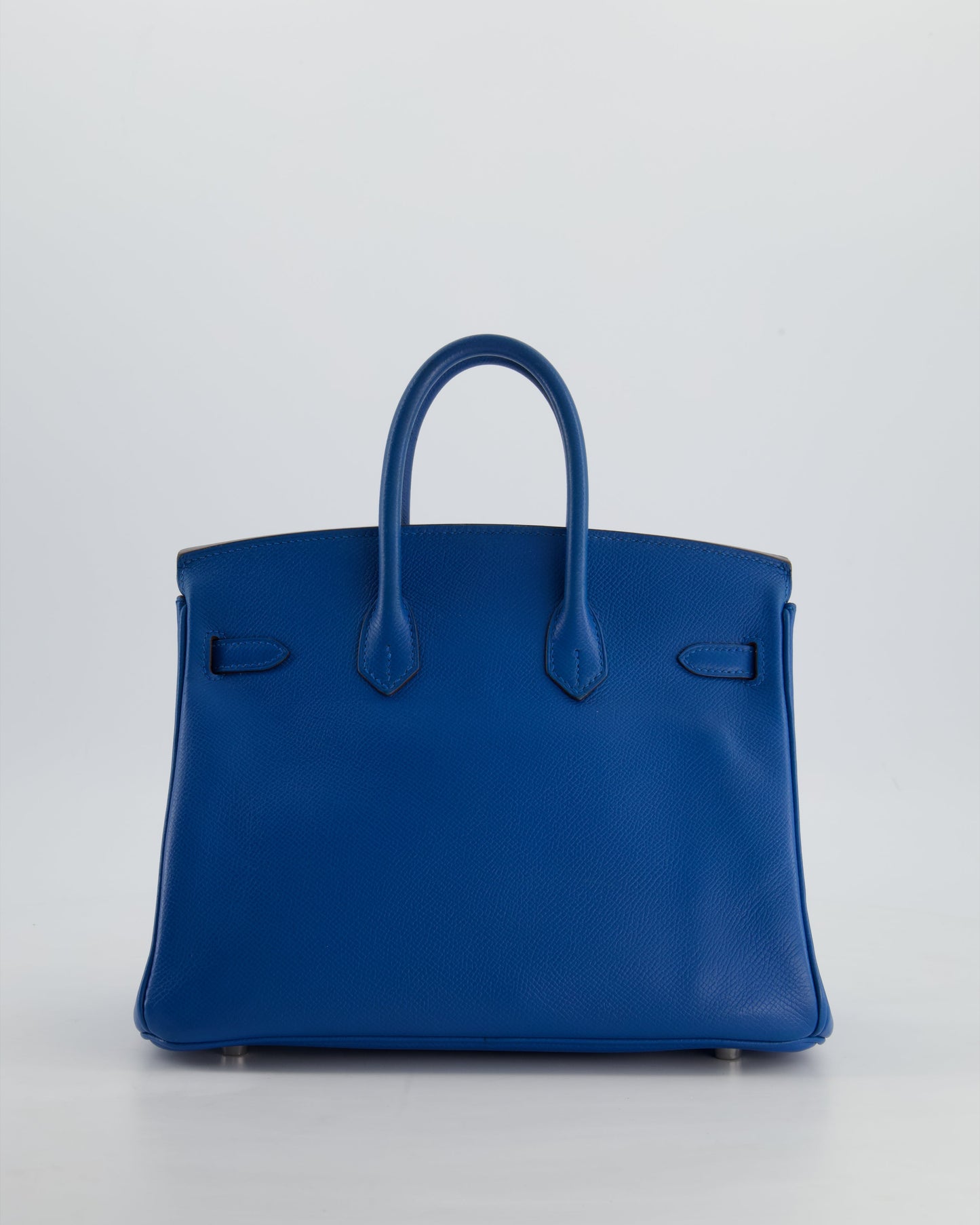 *FIRE PRICE* Herm�s Birkin 25 Retourne Bag in Bleu De Galice Epsom Leather with Palladium Hardware