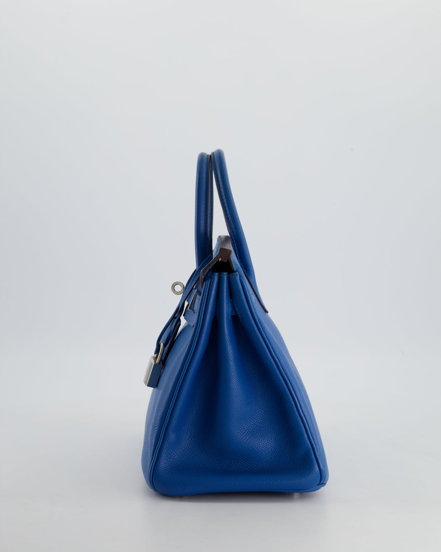 *FIRE PRICE* Herm�s Birkin 25 Retourne Bag in Bleu De Galice Epsom Leather with Palladium Hardware