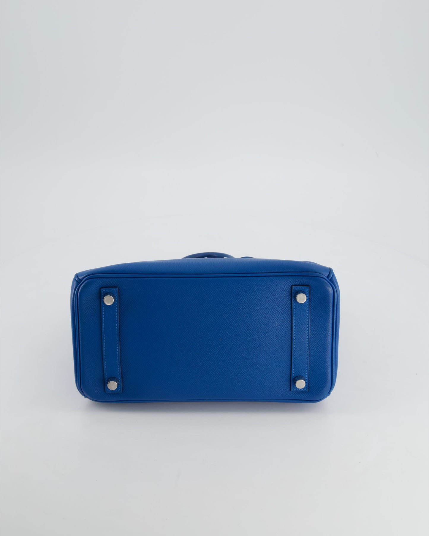 *FIRE PRICE* Herm�s Birkin 25 Retourne Bag in Bleu De Galice Epsom Leather with Palladium Hardware