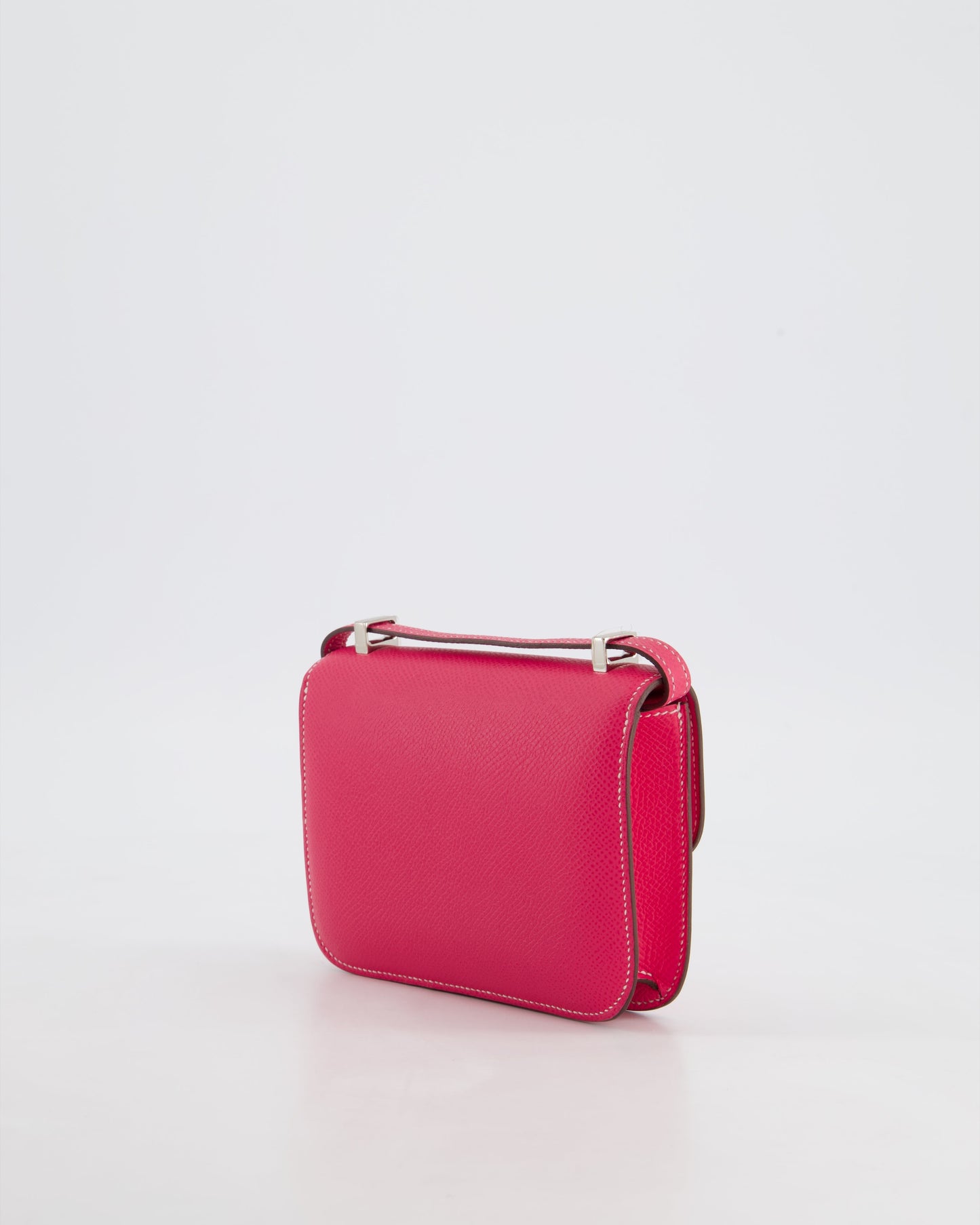 *RARE HOT* Hermès Constance II Micro Bag in Rose Tyrien Epsom Leather with Palladium Hardware