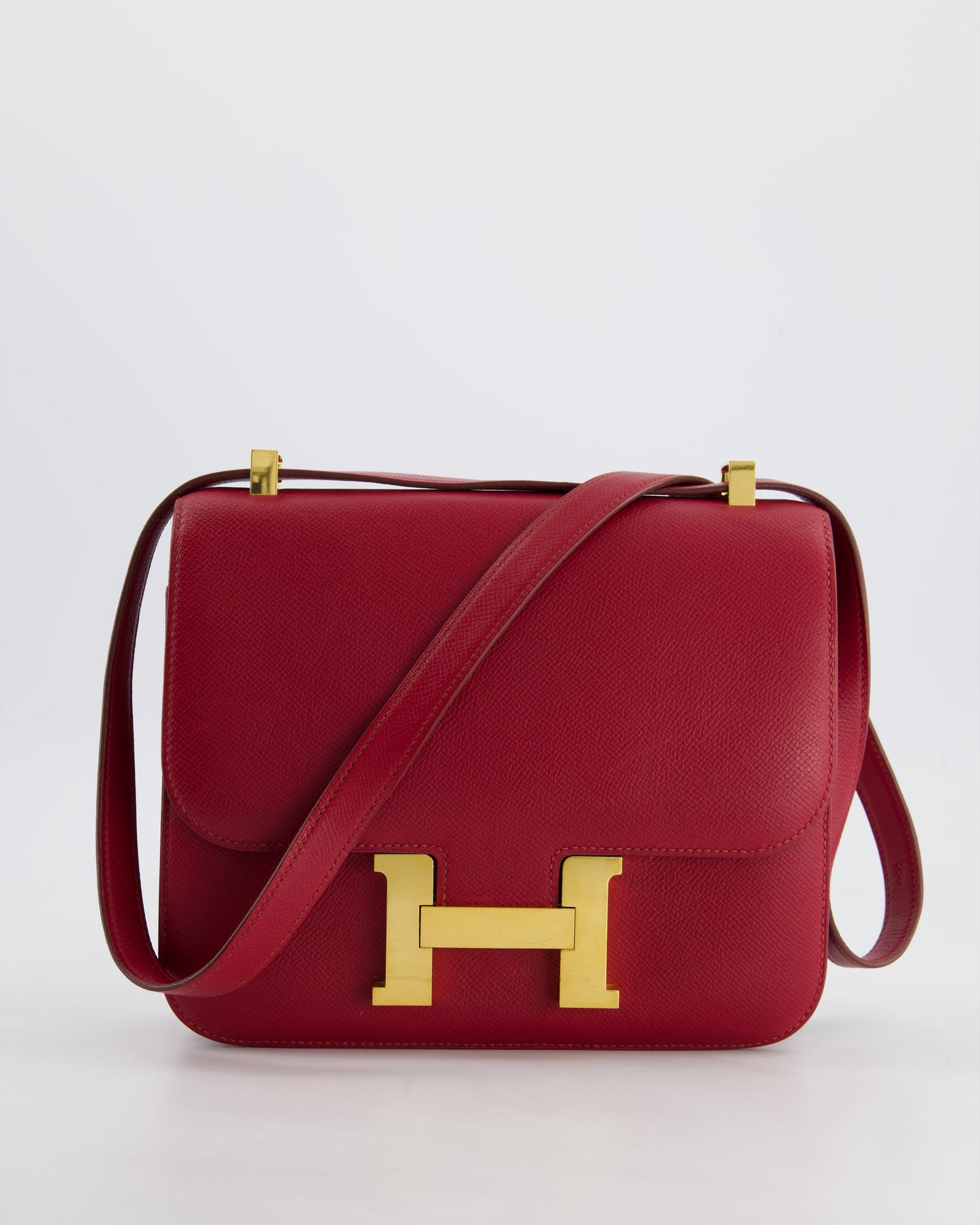 *FIRE PRICE* Hermès Constance III 24 Bag in Rubis Epsom Leather with Gold Hardware
