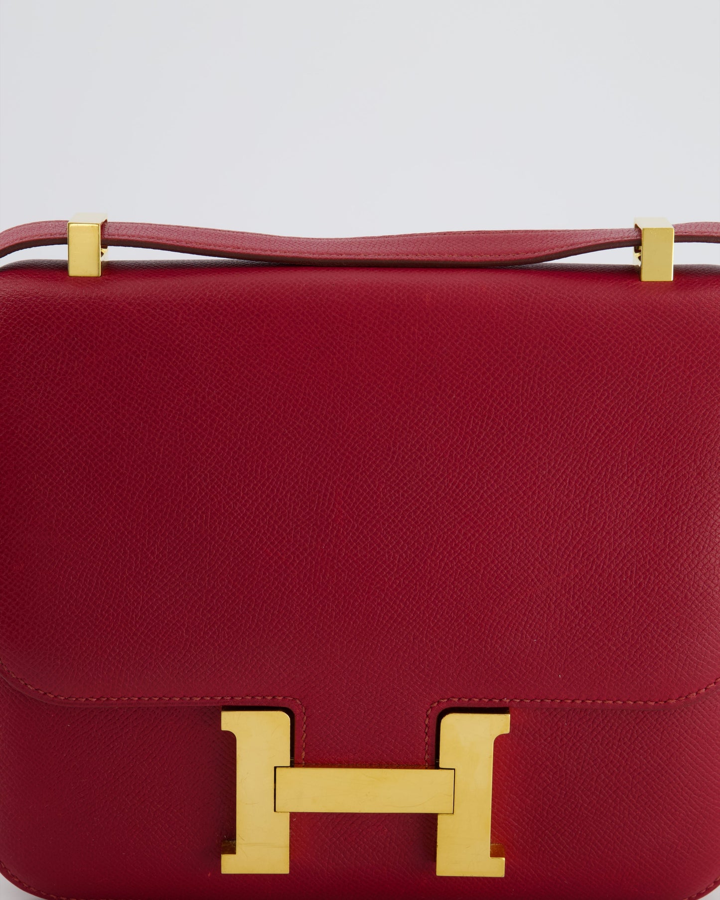*FIRE PRICE* Hermès Constance III 24 Bag in Rubis Epsom Leather with Gold Hardware