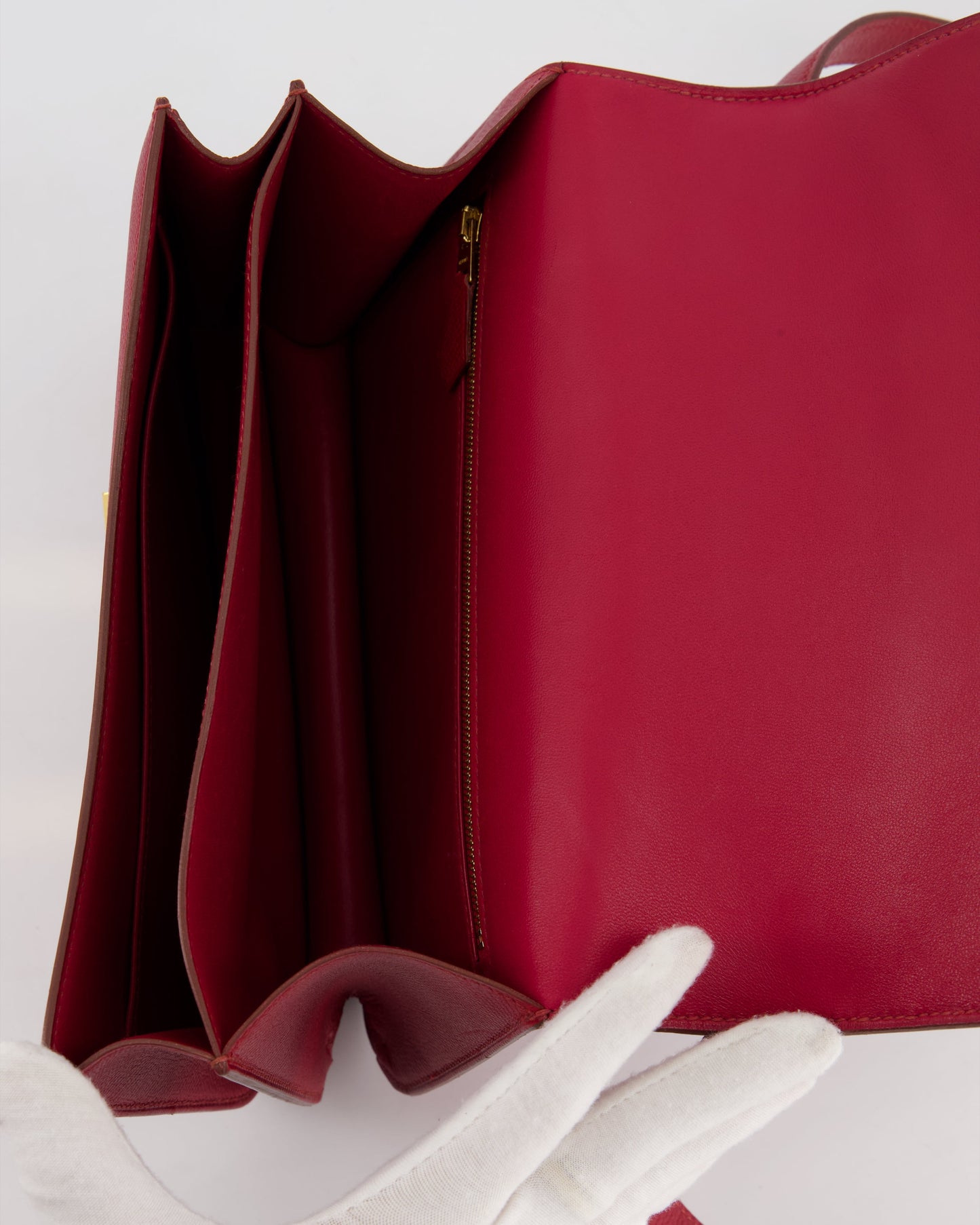 *FIRE PRICE* Hermès Constance III 24 Bag in Rubis Epsom Leather with Gold Hardware