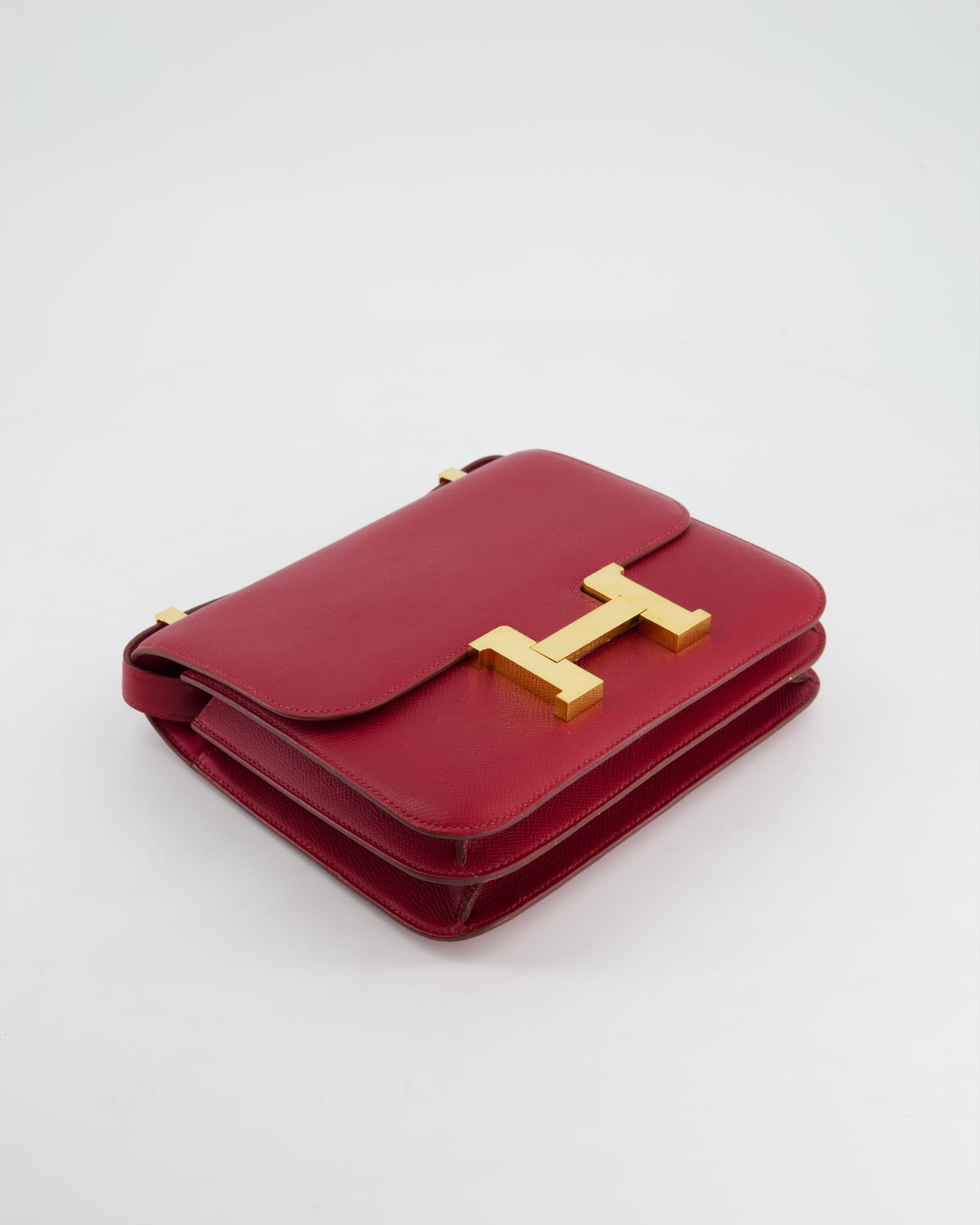 *FIRE PRICE* Hermès Constance III 24 Bag in Rubis Epsom Leather with Gold Hardware