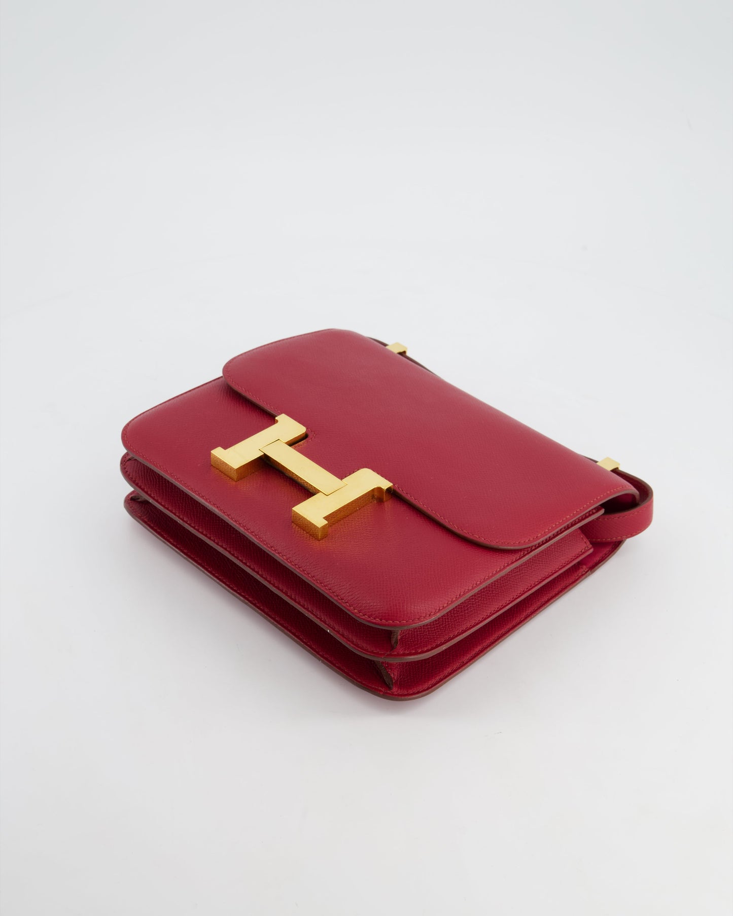 *FIRE PRICE* Hermès Constance III 24 Bag in Rubis Epsom Leather with Gold Hardware