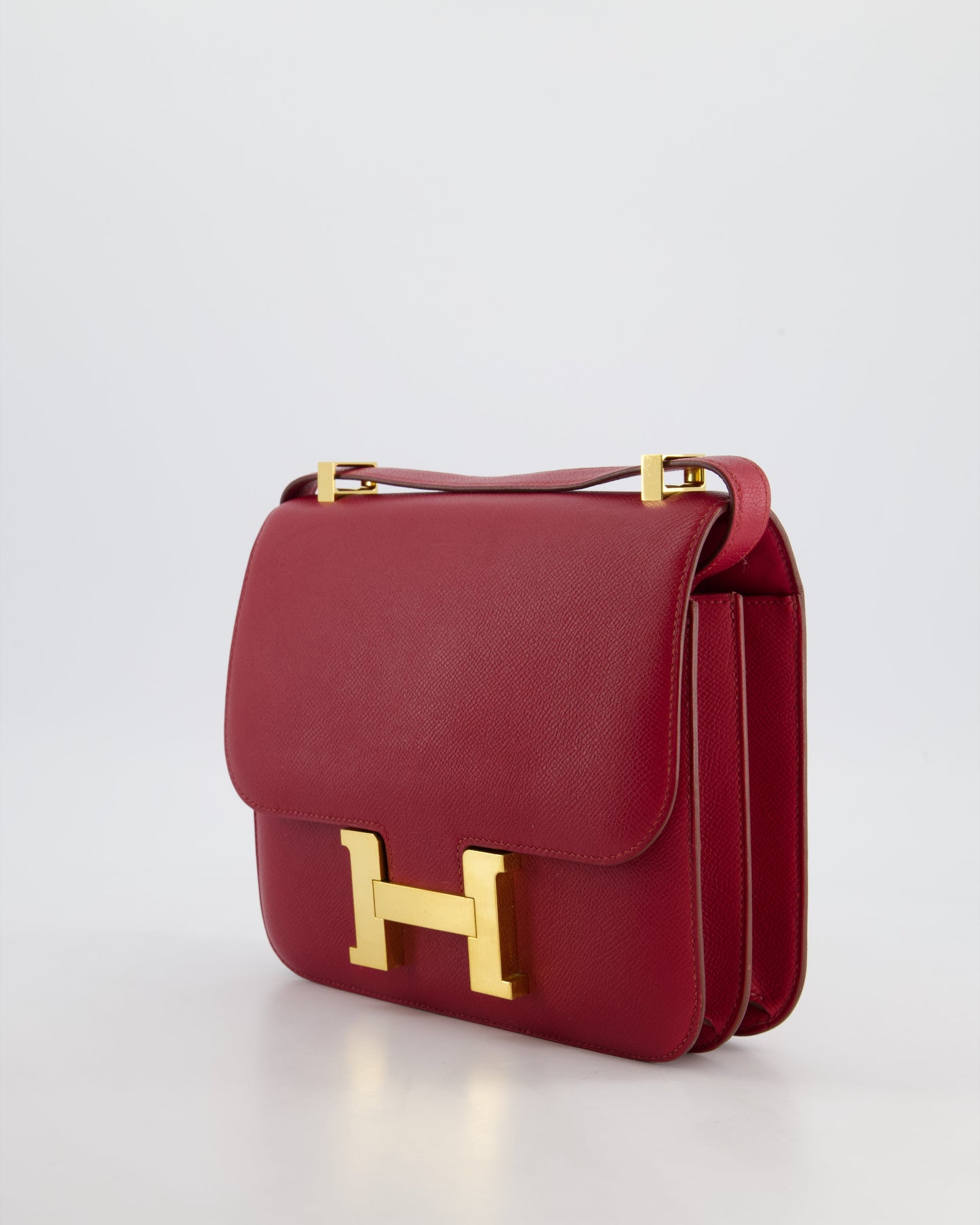 *FIRE PRICE* Hermès Constance III 24 Bag in Rubis Epsom Leather with Gold Hardware