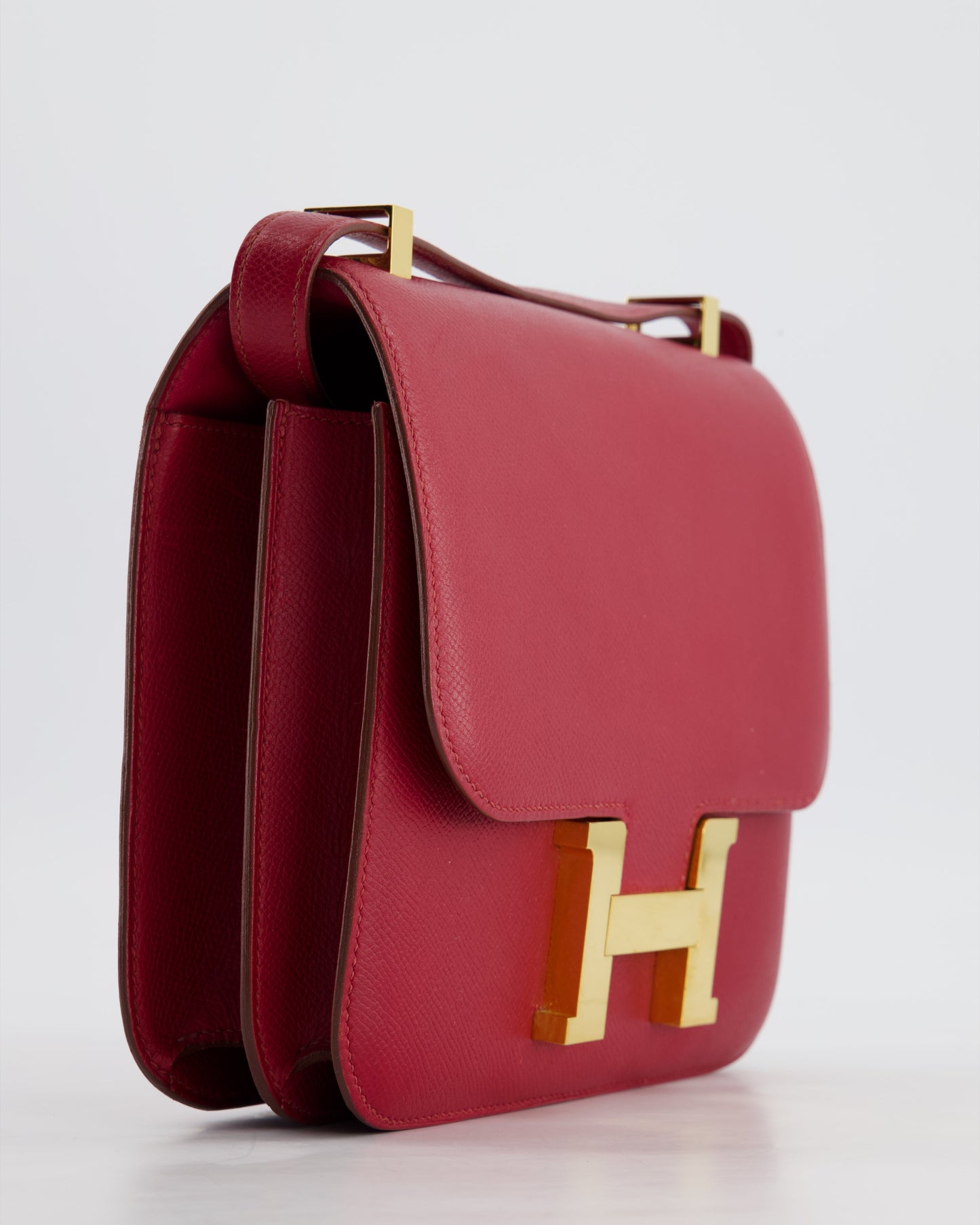 *FIRE PRICE* Hermès Constance III 24 Bag in Rubis Epsom Leather with Gold Hardware