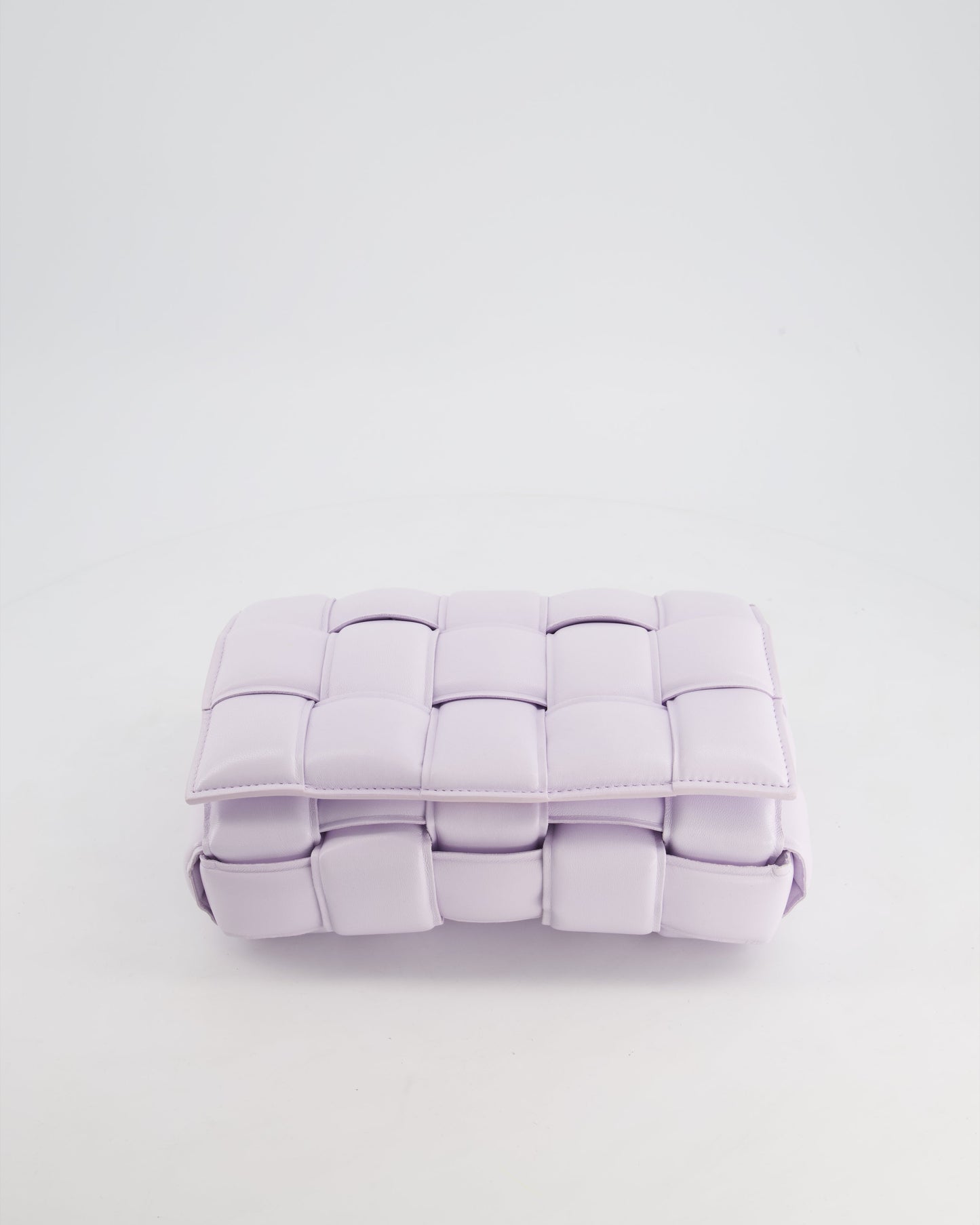 *HOT & FIRE PRICE* Bottega Veneta Pale Lilac Padded Cassette Bag with Gold Hardware RRP £2,780