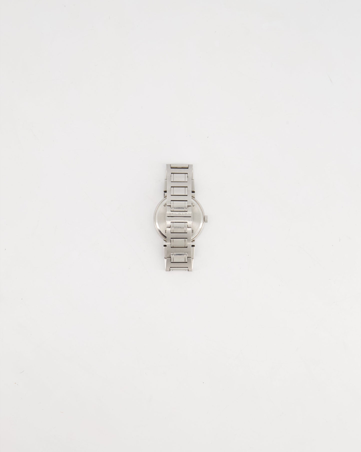 Bulgari Stainless Steel BB 38 SS Automatic Watch With Black Face