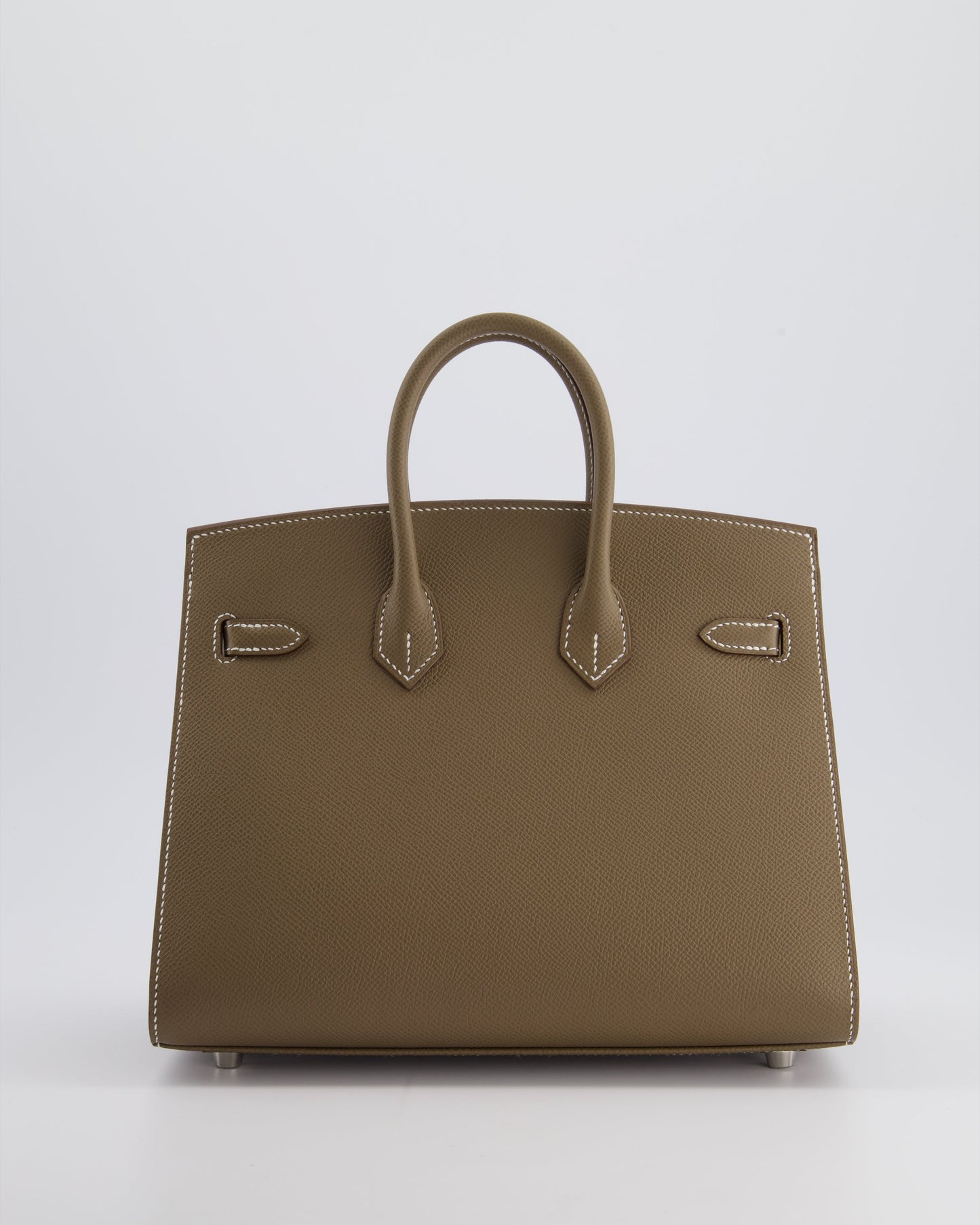 *HOLY GRAIL* Herm�s Birkin 25 Sellier Bag in Etoupe Epsom Leather with Palladium Hardware