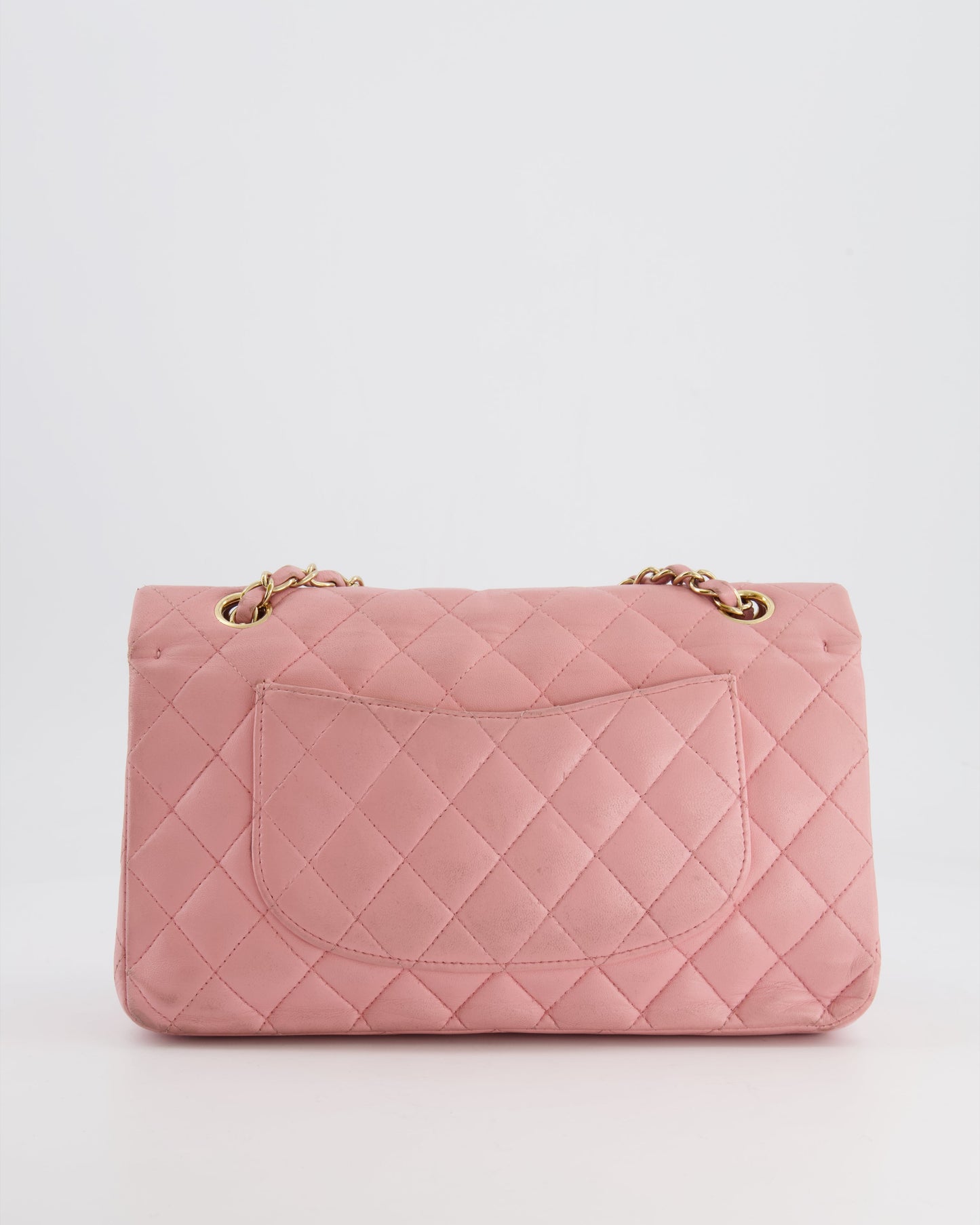 *FIRE PRICE* Chanel Bubblegum Pink   Classic Medium Double Flap Bag in Lambskin Leather with 24K Gold Hardware